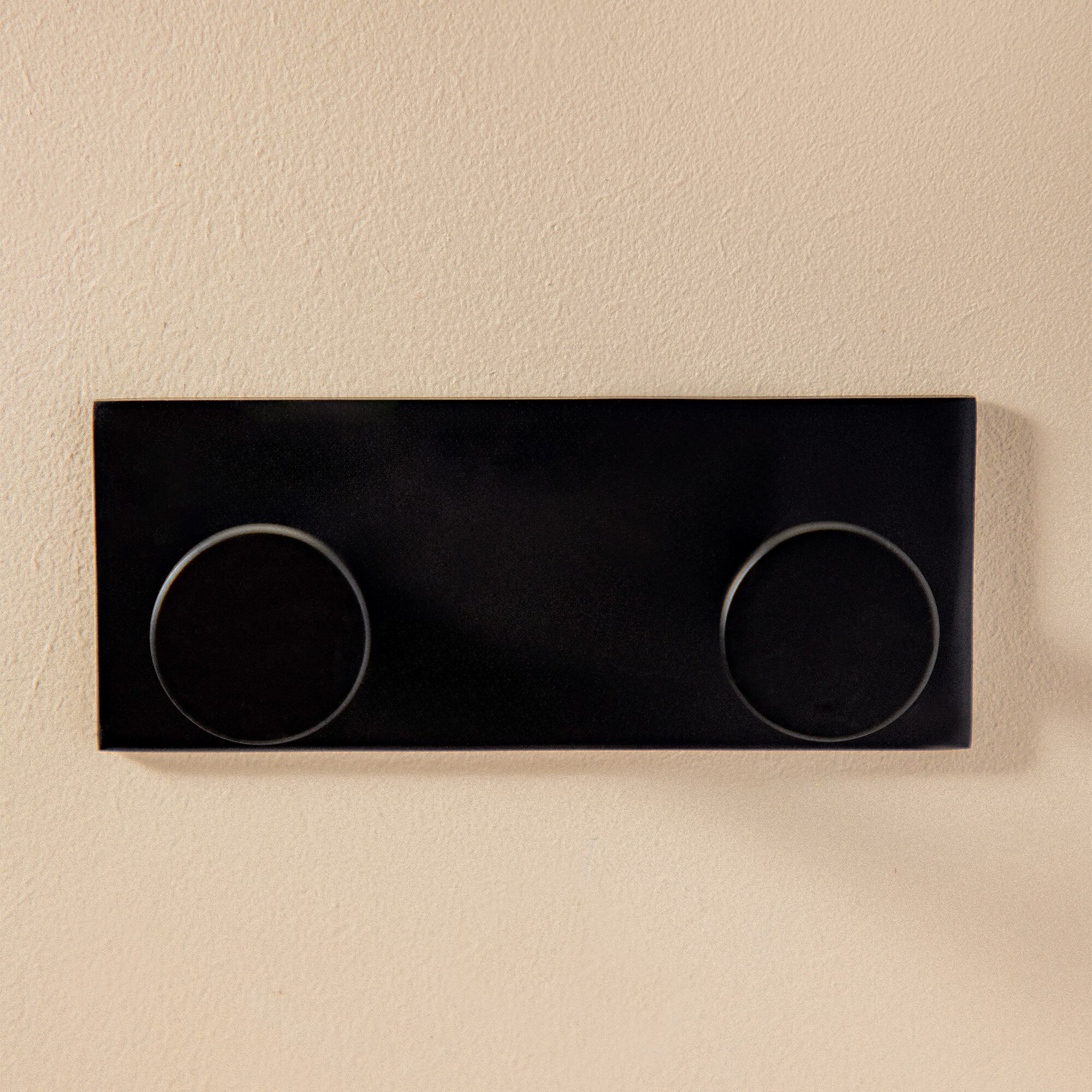 Percha de baño doble Stick Cosmic - Negro mate Negro mate-2