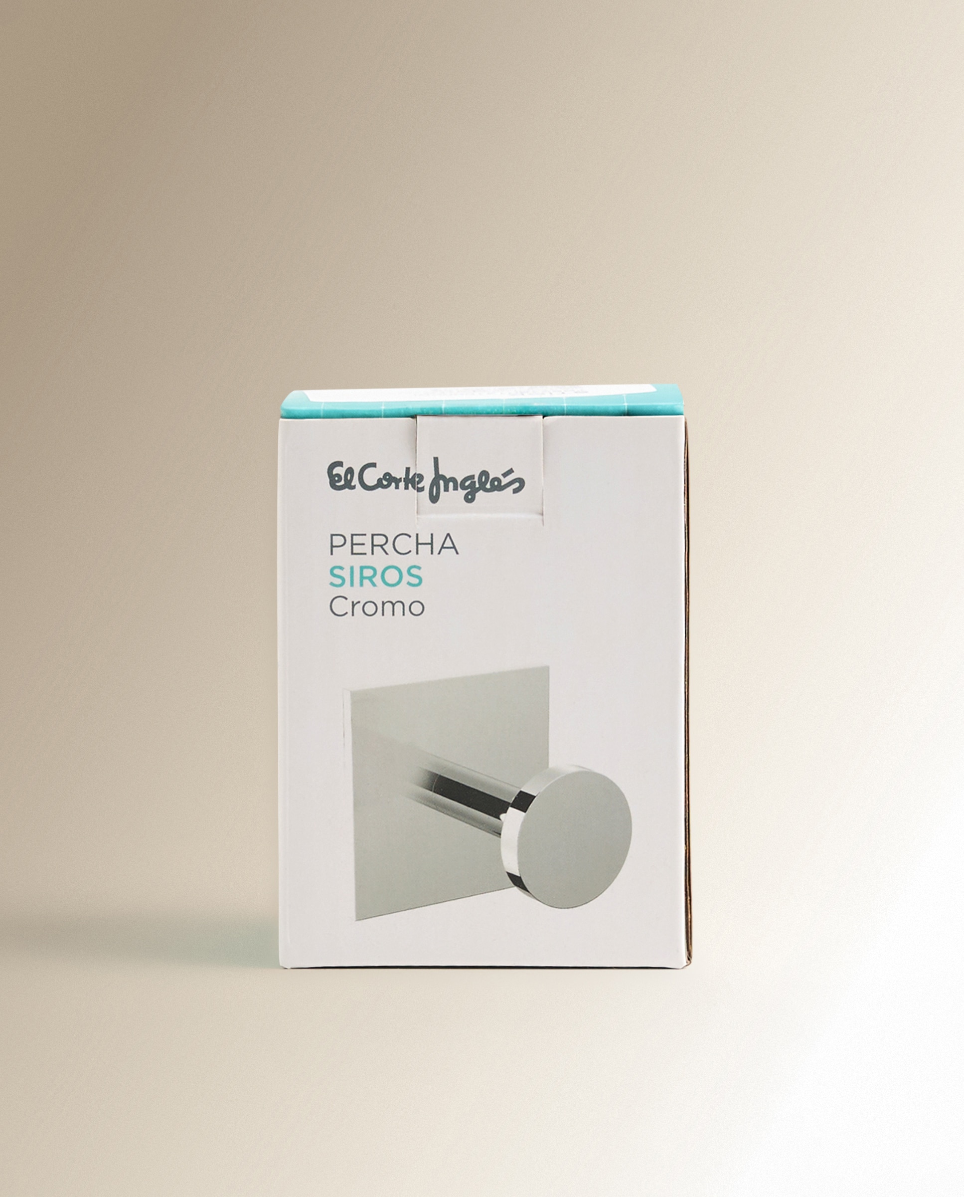 Percha individual de baño Siros El Corte Inglés - Cromo Cromo-3