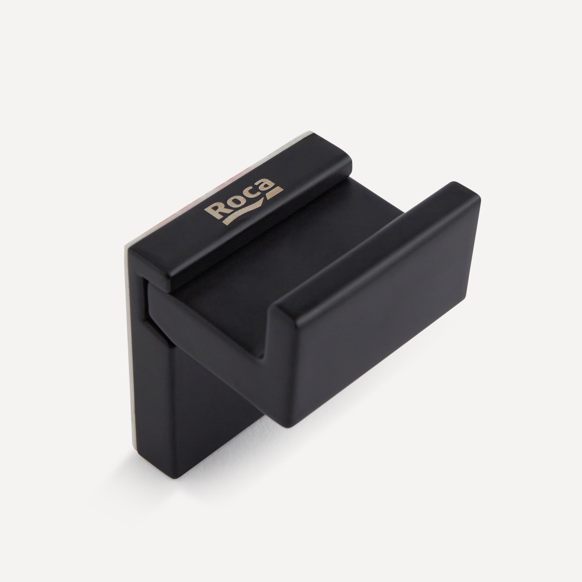 Imagen 2 de Percha individual de baño Rubik Roca - Negro Negro