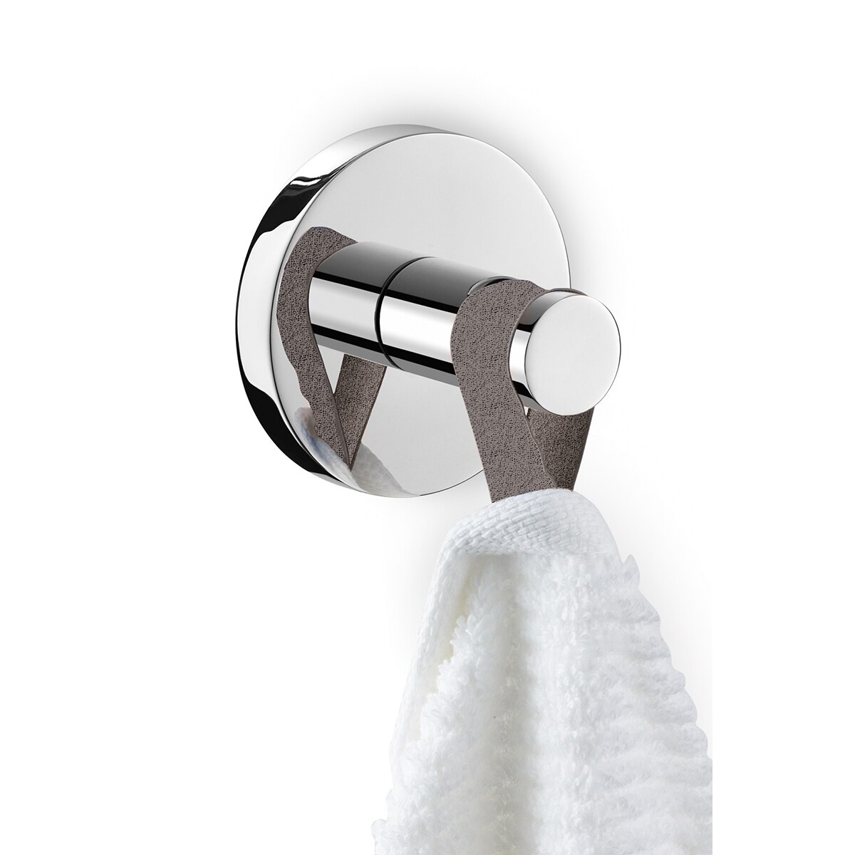 Percha individual de baño Scala Zack - Acero brillo Acero brillo-2