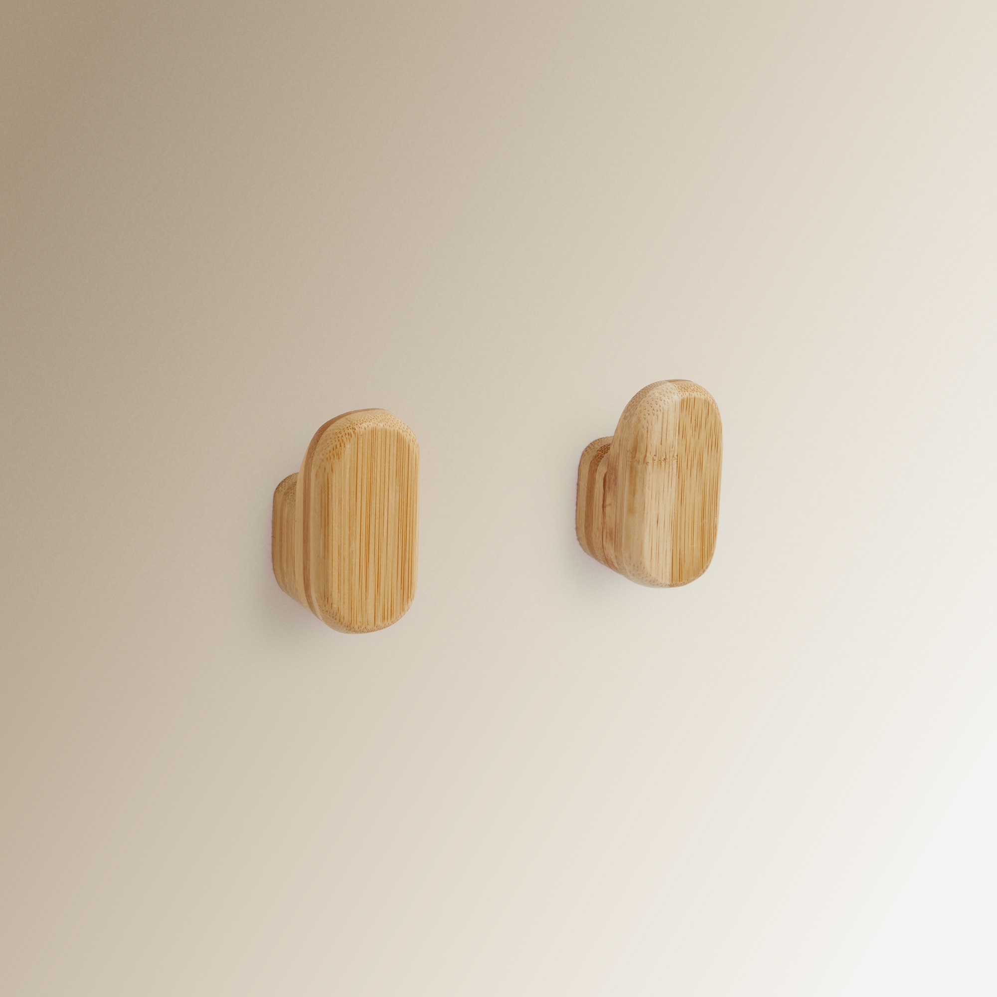 El Corte Inglés - Set de 2 perchas de baño de bambú Córcega El Corte Inglés.