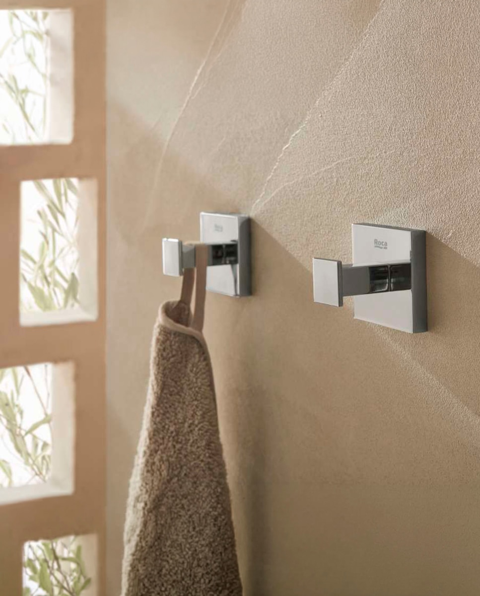 Percha de baño individual Hotels Square Roca - Cromo Cromo-2
