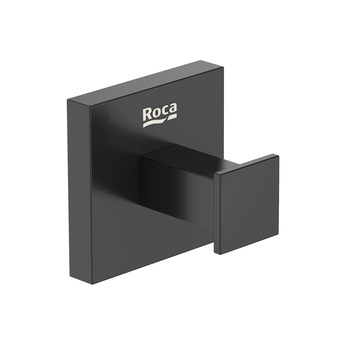 Percha de baño individual Hotels Square Roca - Negro mate Negro mate-1