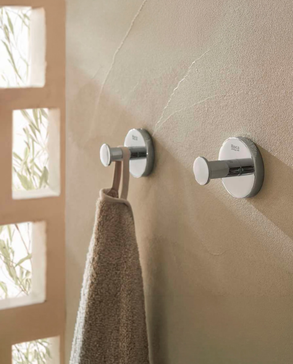 Imagen 2 de Percha de baño individual Hotels Round Roca - Cromo Cromo