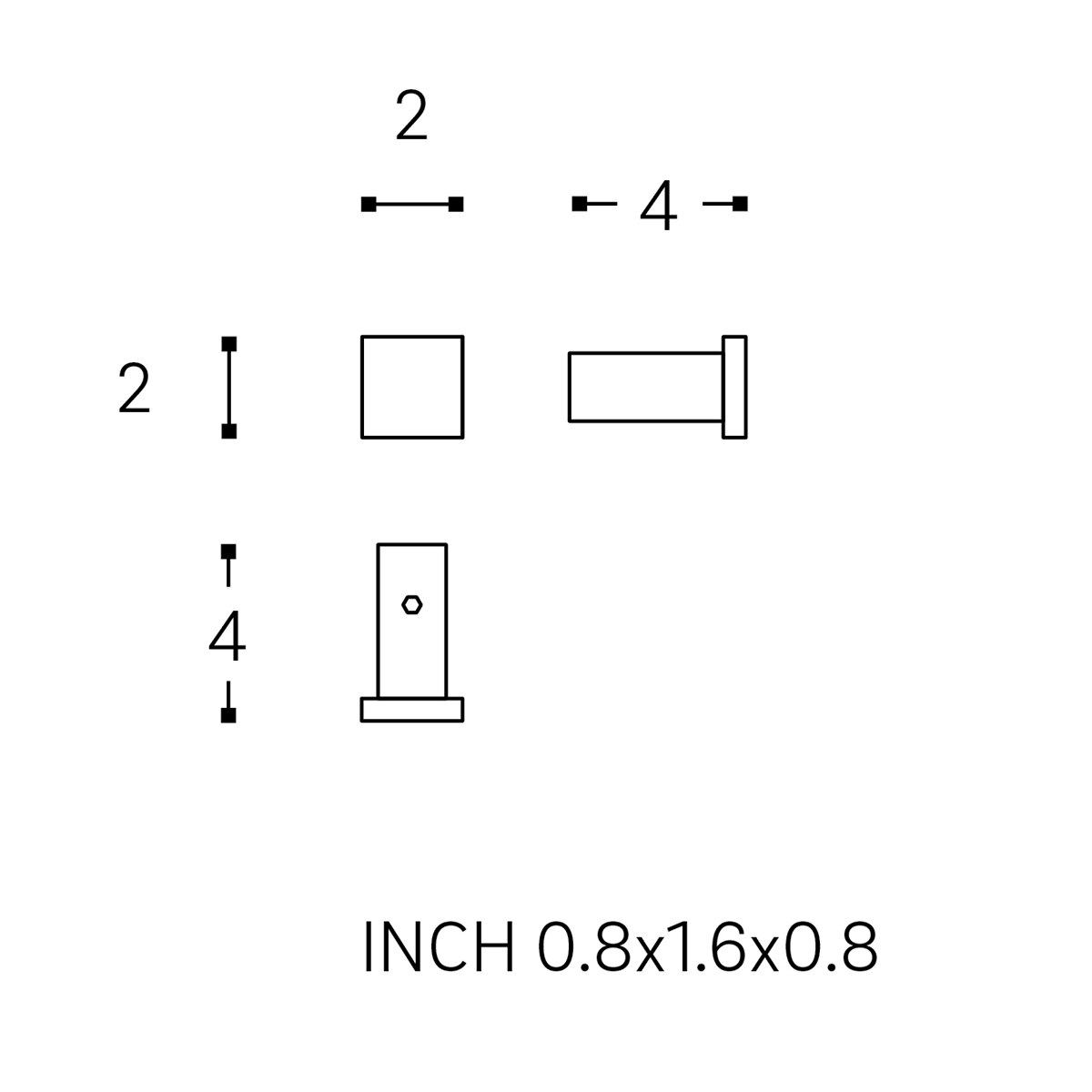Percha de baño individual Metric Cosmic - Negro Negro-3