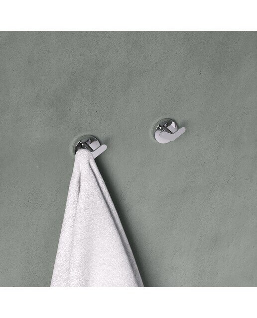 Percha doble de baño Start Cosmic - Cromo Cromo-2