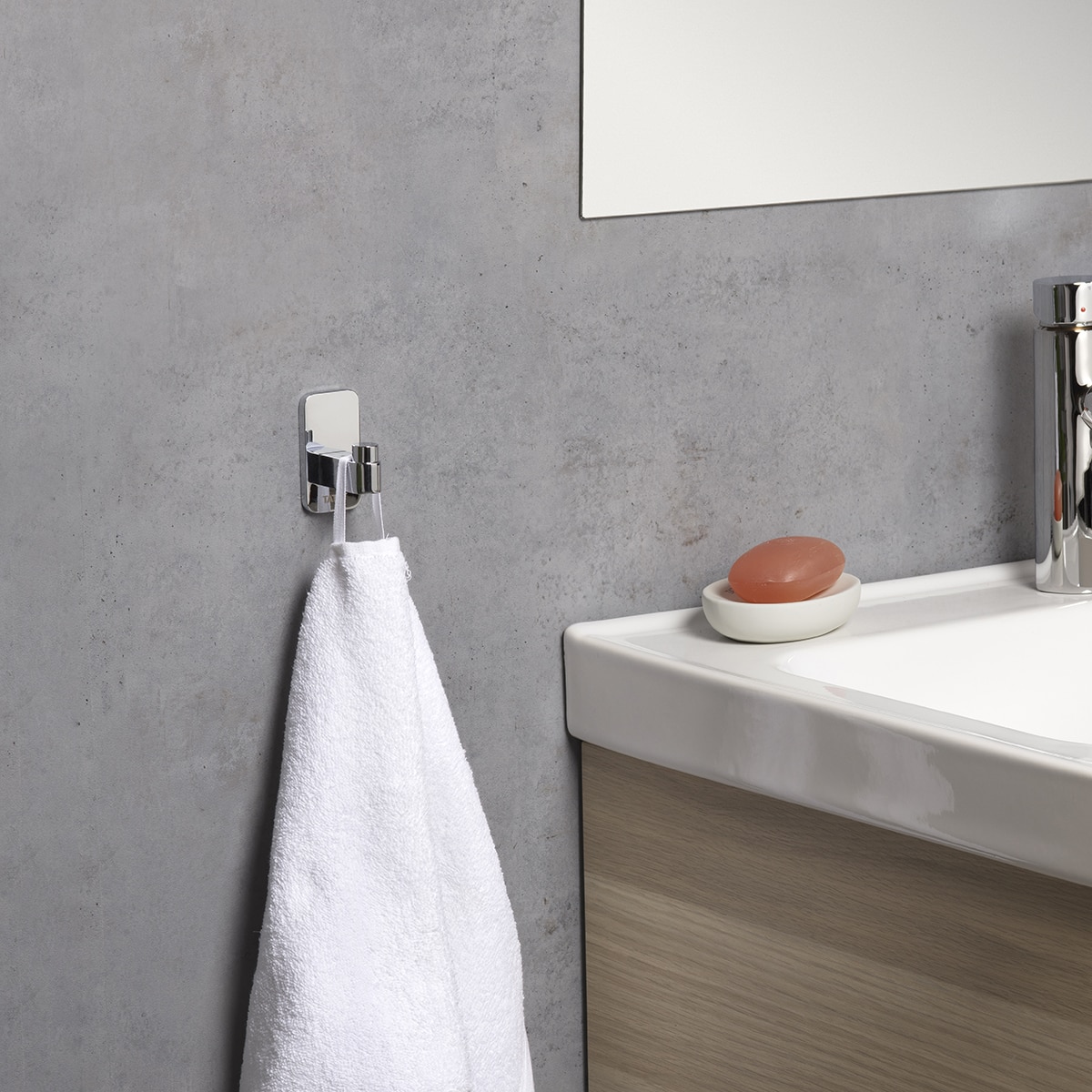Colgador para baño Mural Slim Tatay Cromo-2