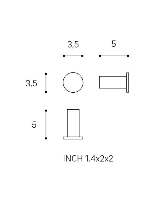 Imagen 3 de Colgador Architect S+ Cosmic - Negro mate 3 x 5 x 3cm Negro mate