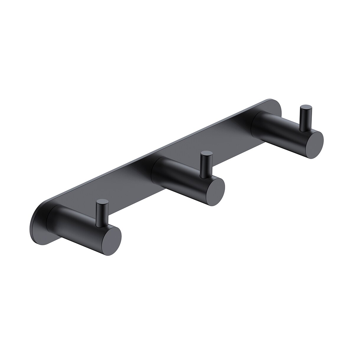 Percha de baño triple Essential Medimex - Negro mate Negro mate-1