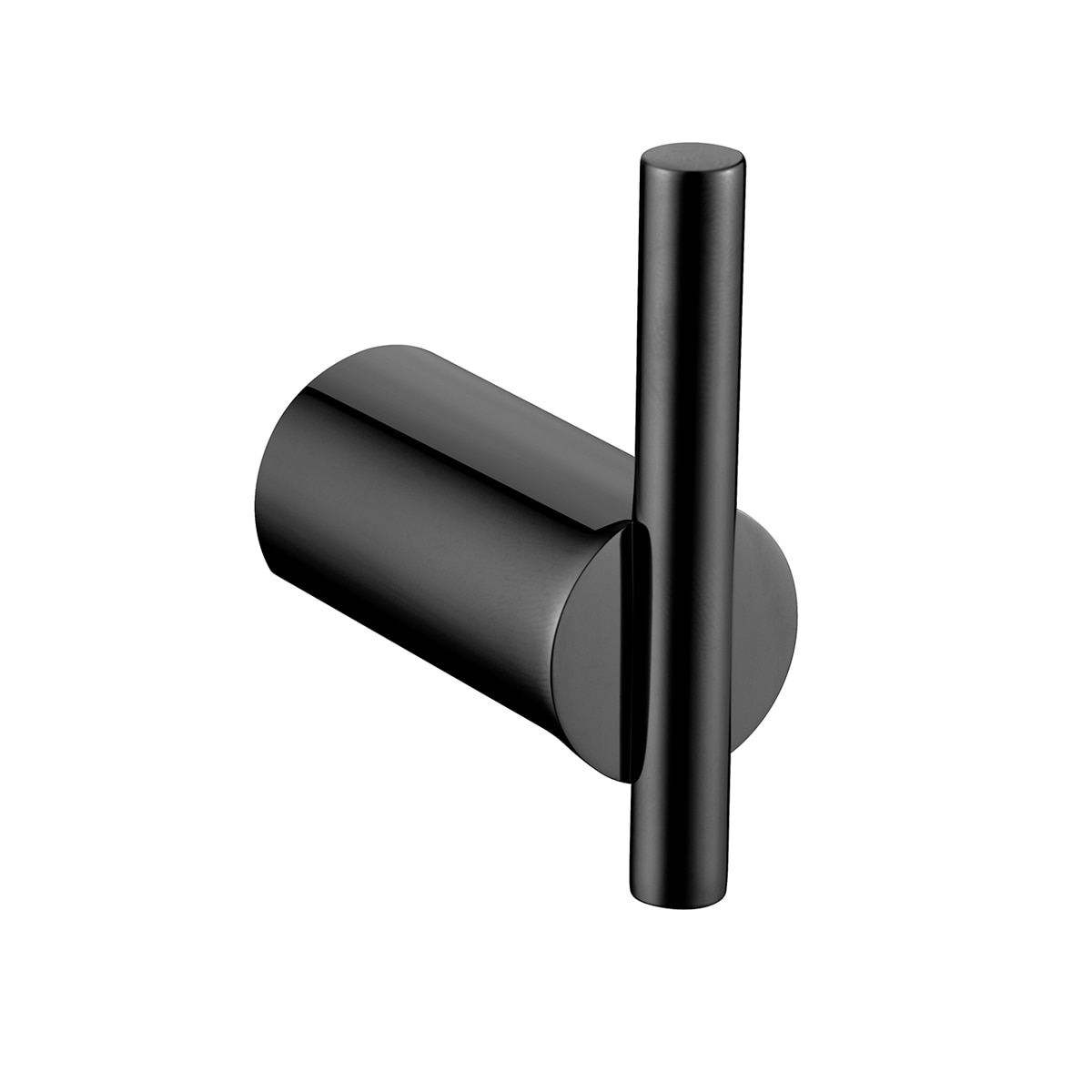 Percha de baño individual Time Medimex - Negro mate Negro mate-1