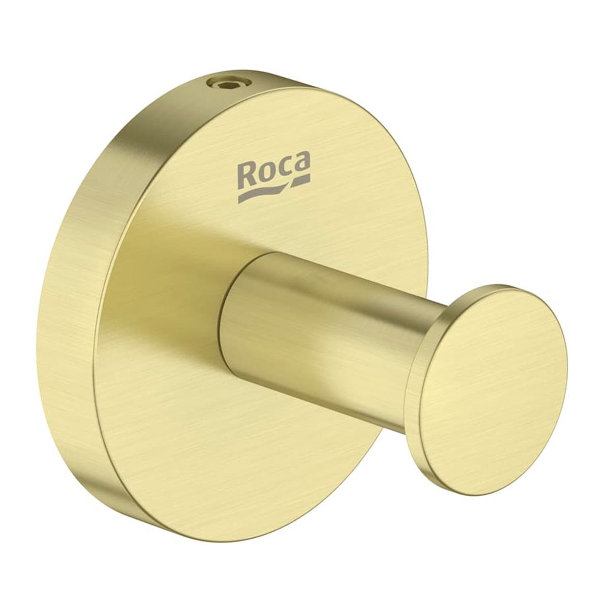 Percha de baño individual Hotels Round Roca - Oro cepillado Oro cepillado-1