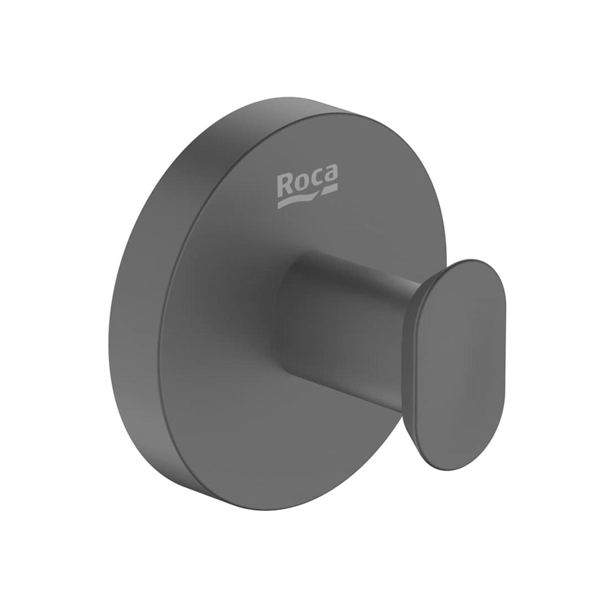 Roca - Percha individual de baño negro Victoria Roca.