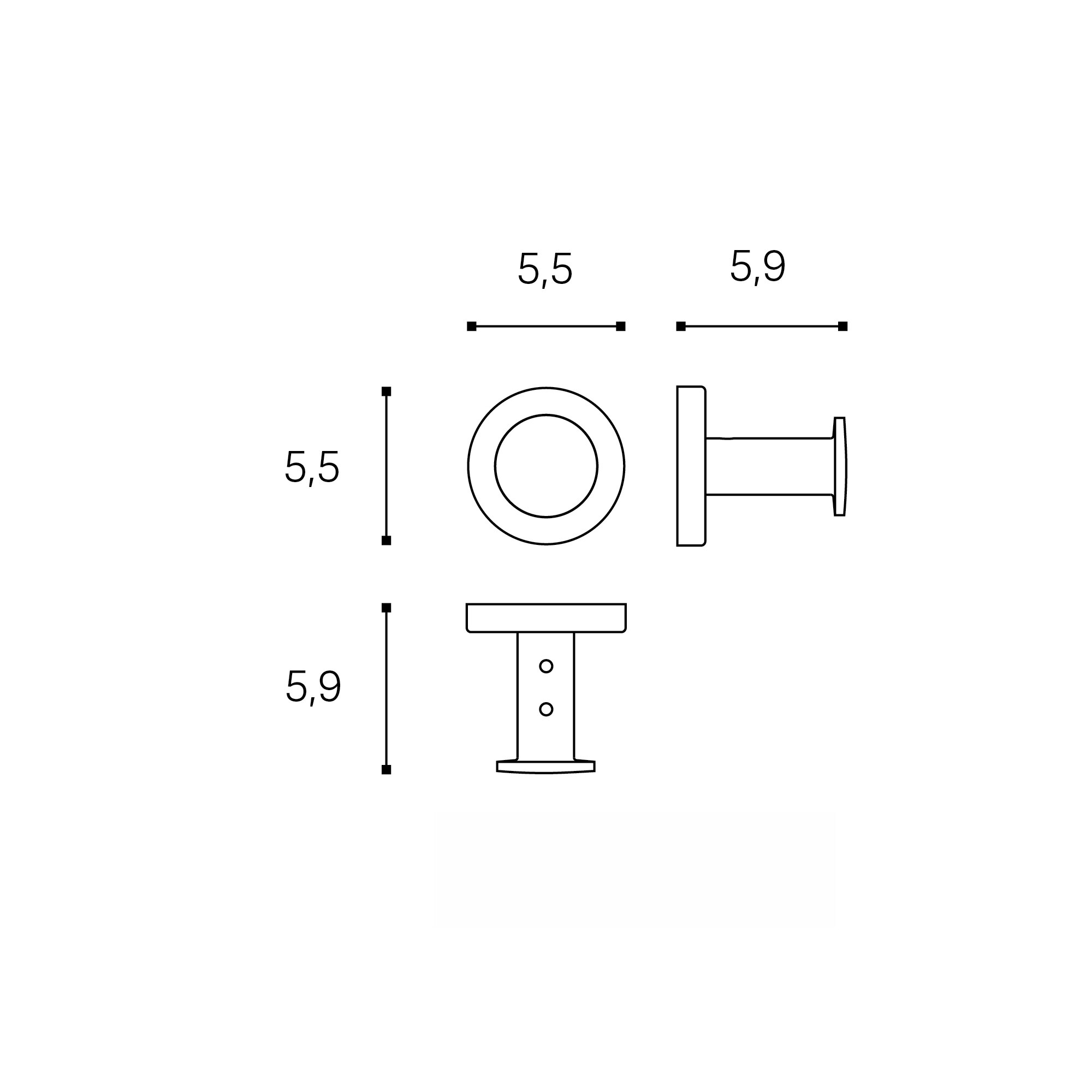 Percha individual de baño Architect S+ Cosmic - Oro brillo Oro brillo-4