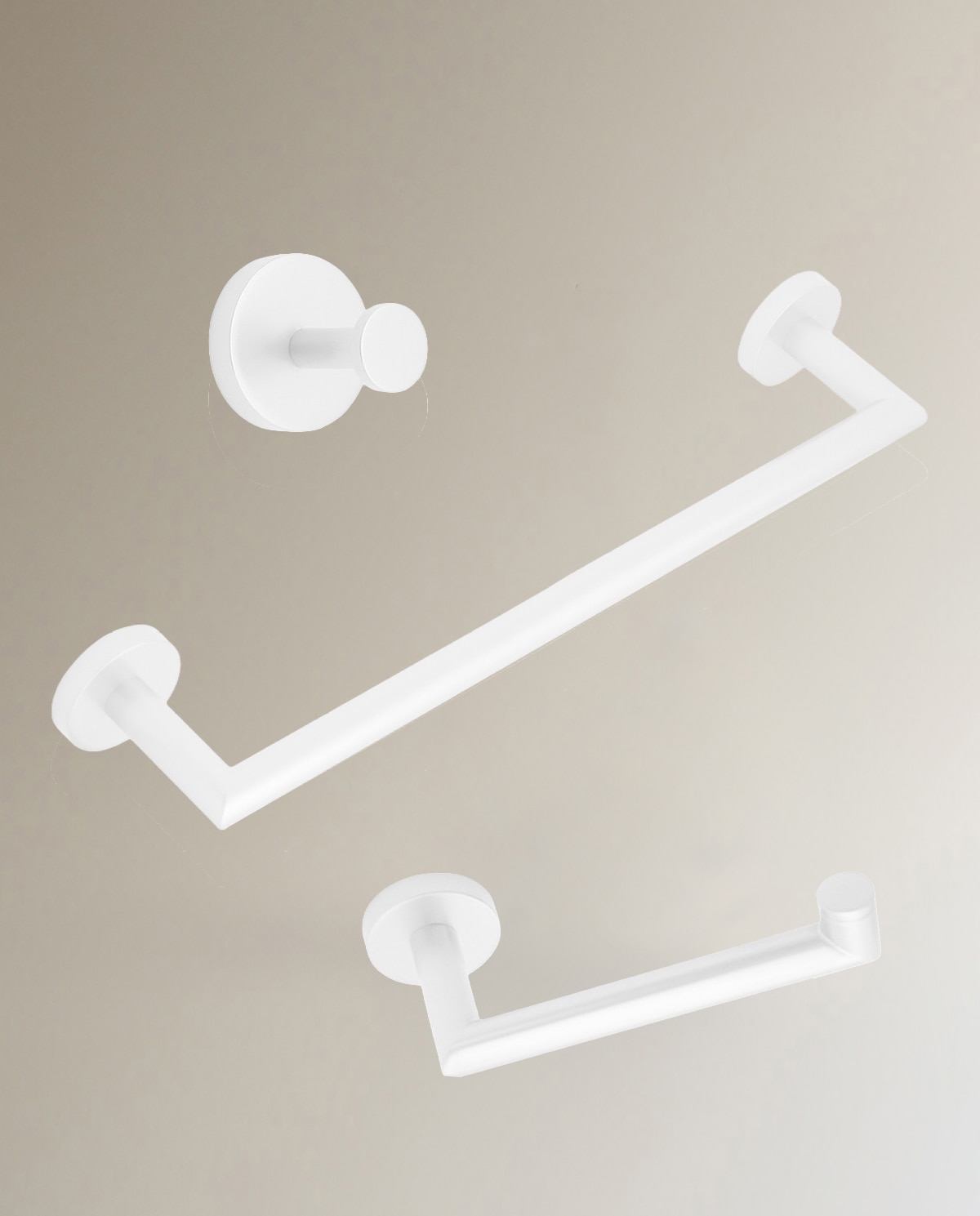 El Corte Inglés - Colección de accesorios de baño en blanco Keros El Corte Inglés.