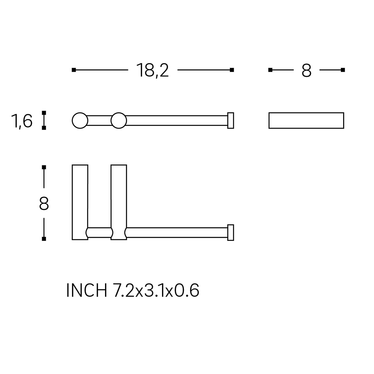 Imagen 7 de Portarrollos sin tapa Logic Cosmic - Acero Acero