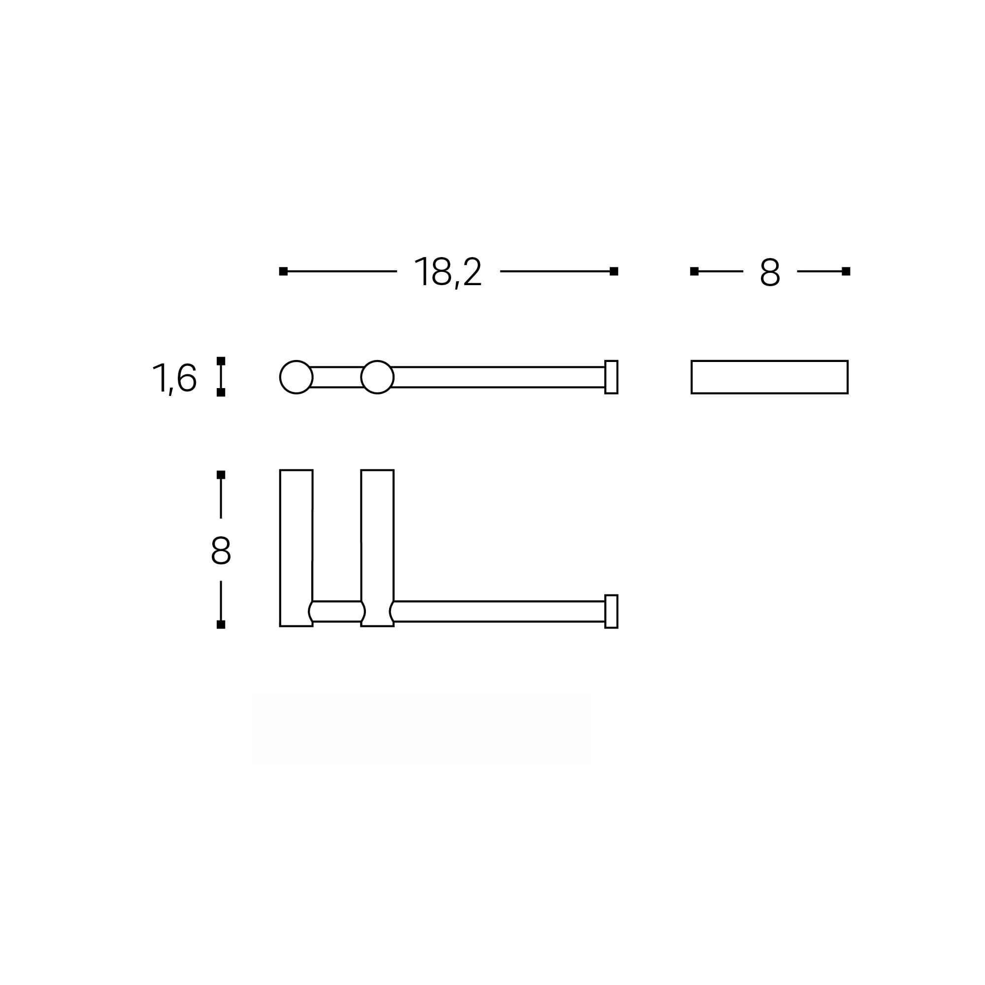 Imagen 8 de Portarrollos sin tapa Logic Cosmic - Acero Acero