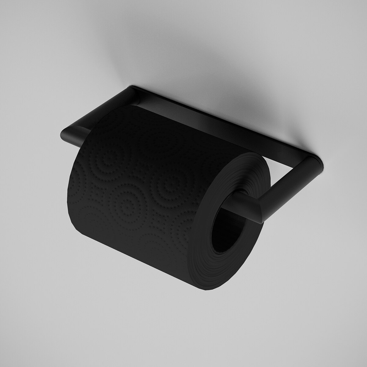 Portarrollos sin tapa Micra Cosmic - Negro Negro-3