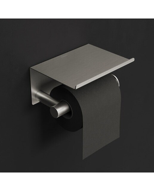 Portarrollos con tapa Architect S+ Cosmic - Acero mate Acero mate-4
