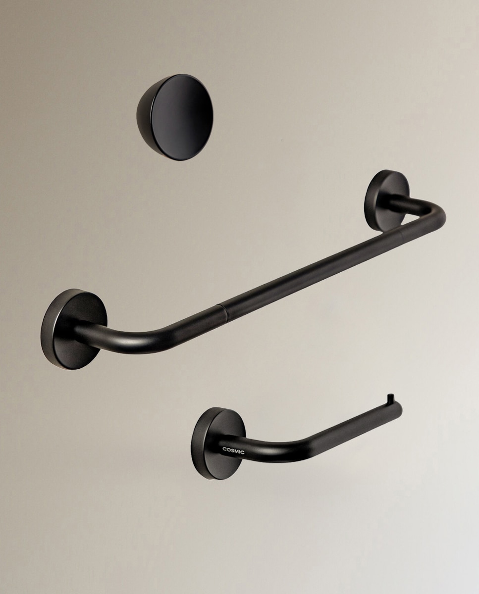 Cosmic - Colección de accesorios de baño en negro Geyser Cosmic.