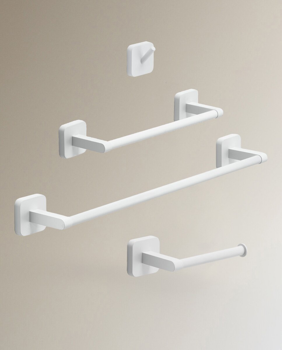 Coleção de acessórios de casa de banho Tasos branco 1
