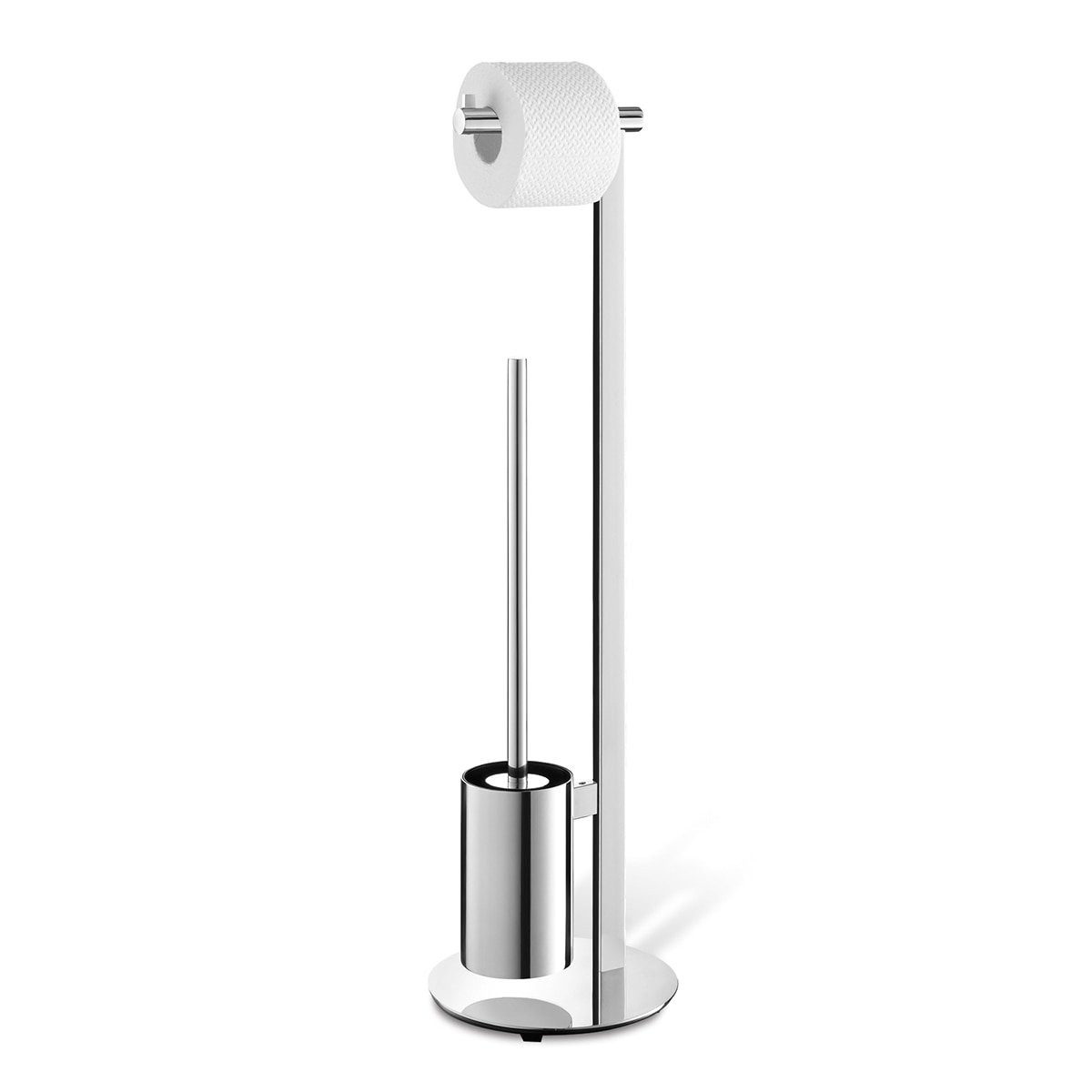 Porta-rolos de Solo com Piaçaba Scala Aço brilho-2