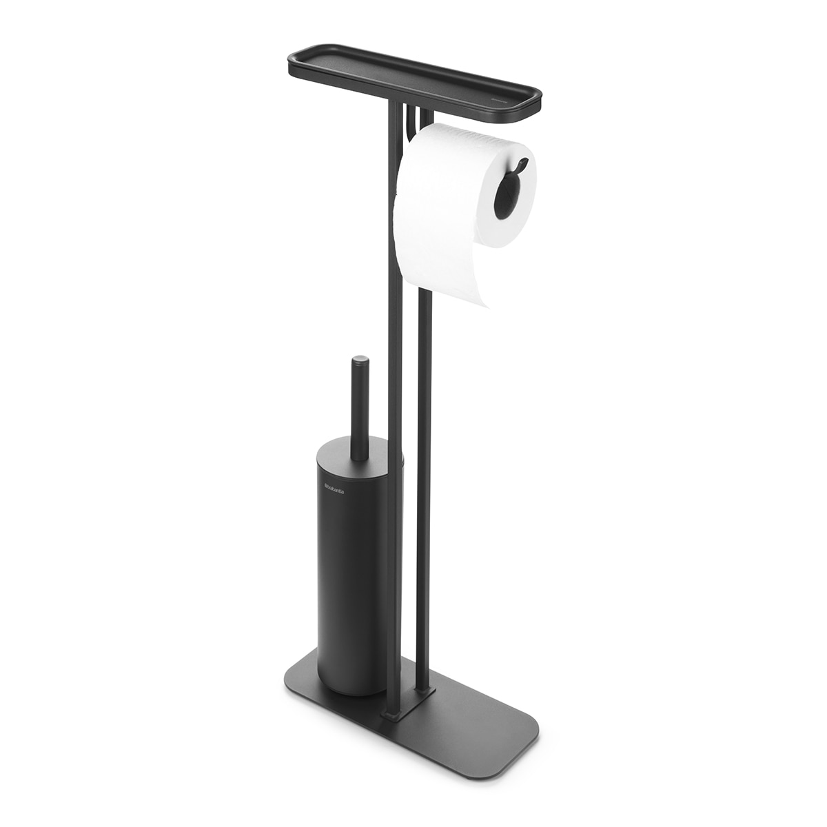 Imagen 2 de Portarrollos de suelo con escobillero y bandeja MindSet Brabantia - Negro Negro