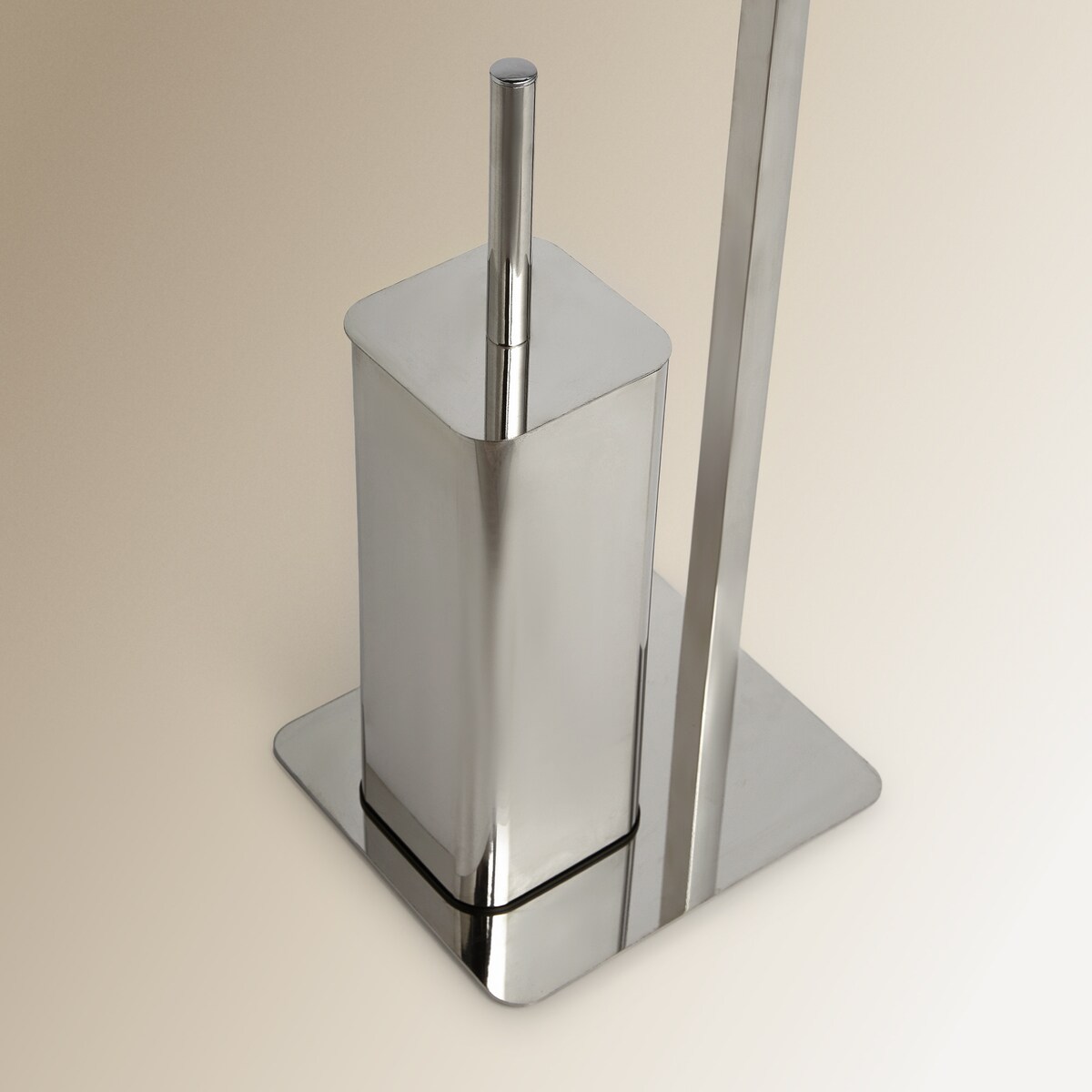 Porta-rolos de Solo com Piaçaba Miran Cromado-2