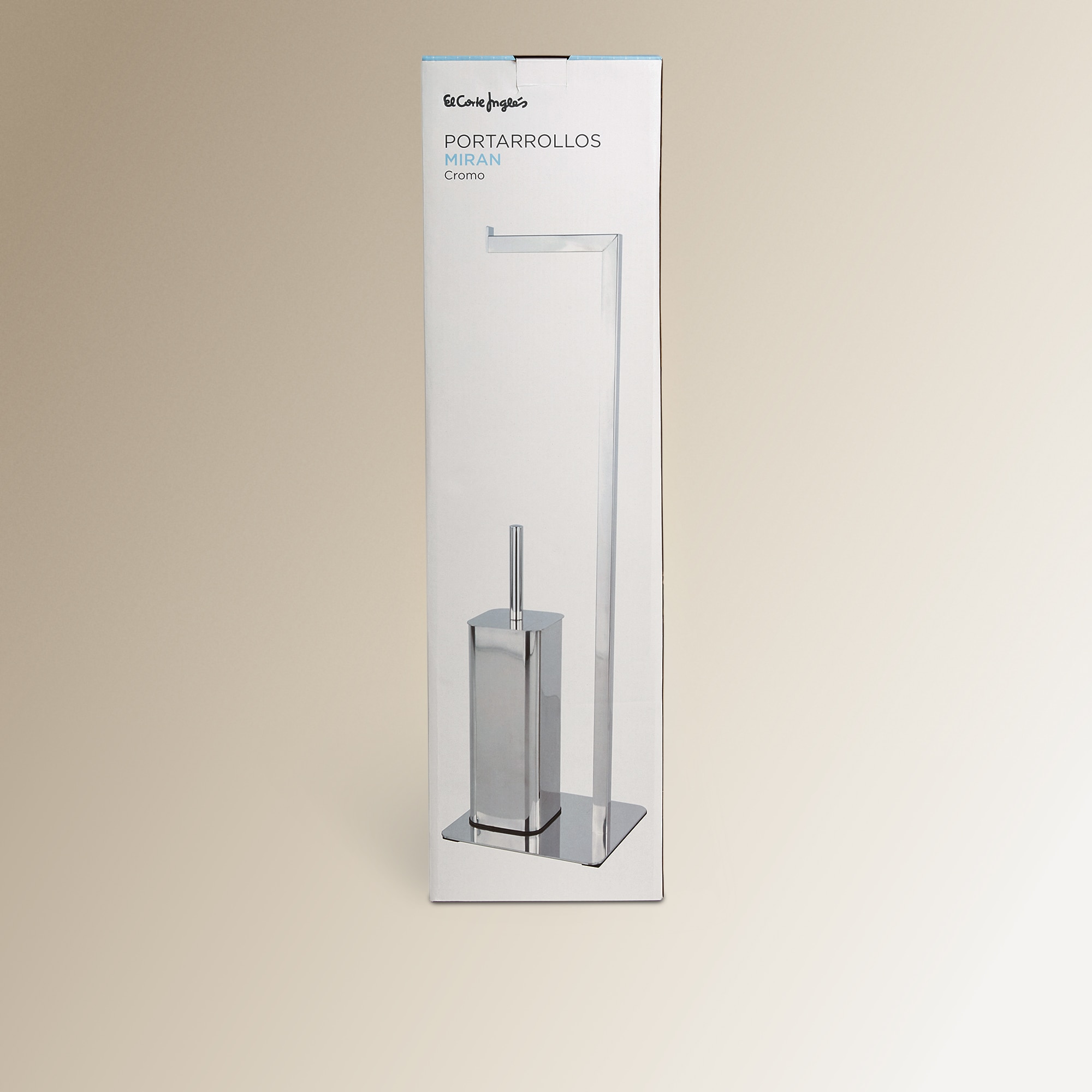 Porta-rolos de Solo com Piaçaba Miran Cromado-4
