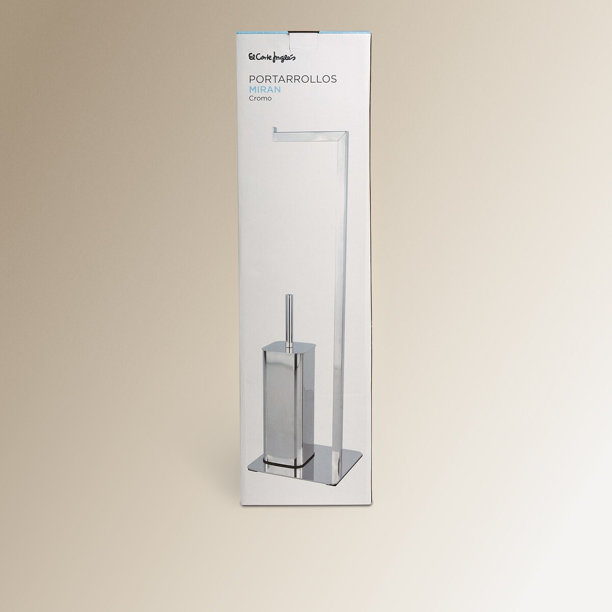 Porta-rolos de Solo com Piaçaba Miran Cromado-4