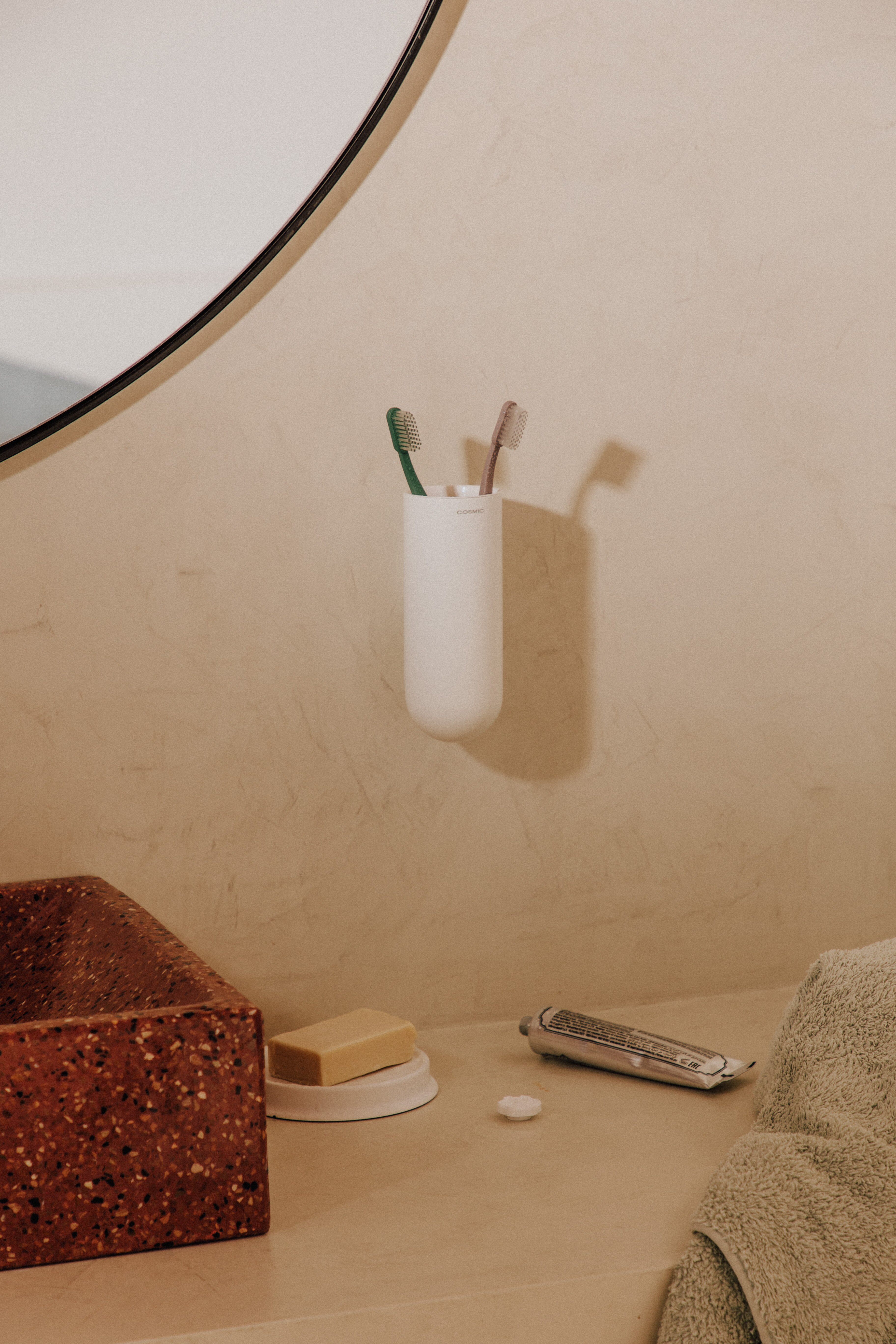 Portacepillos de pared Geyser Cosmic - Blanco mate Blanco mate-6