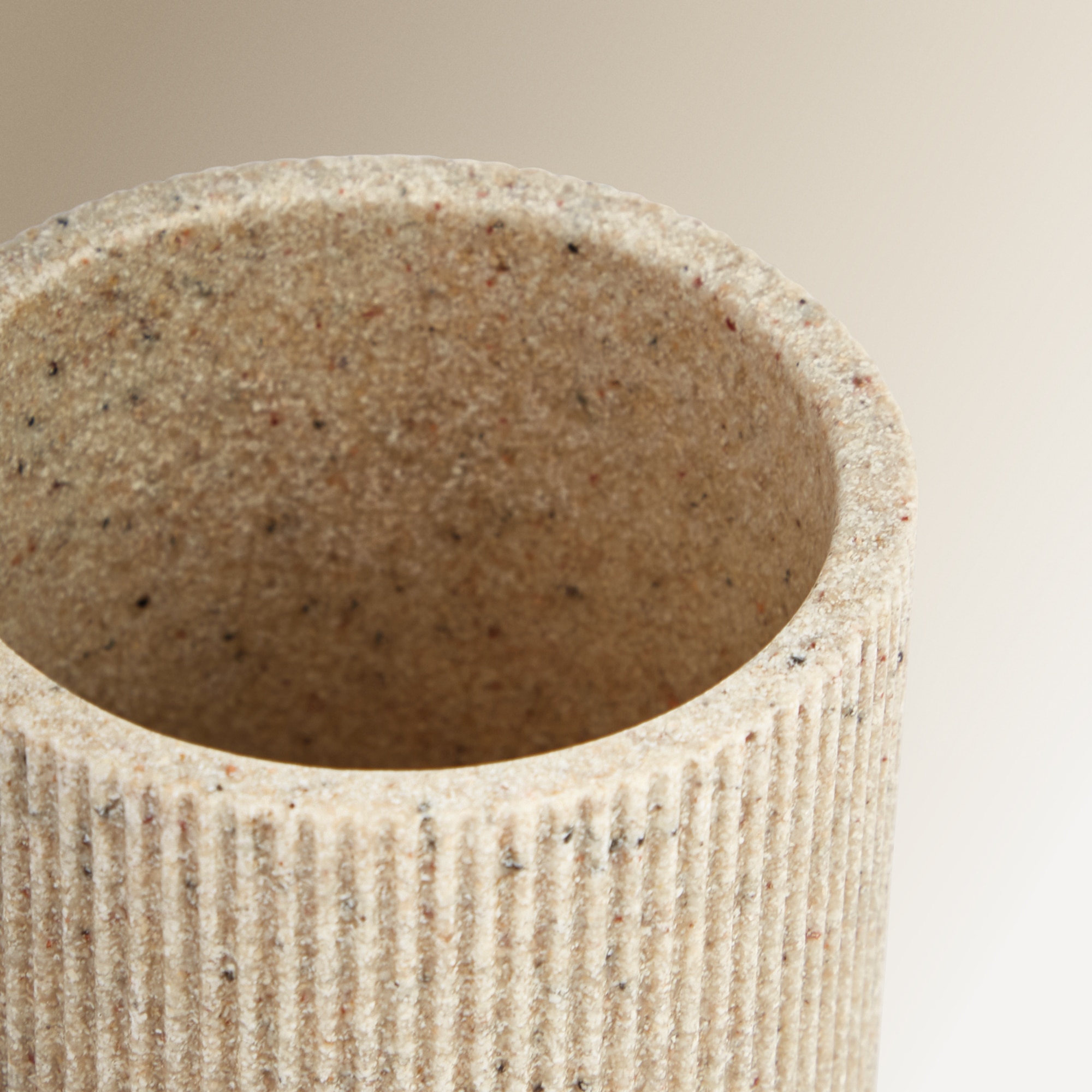 Copo Porta-escovas para Bancada Coria Bege-2