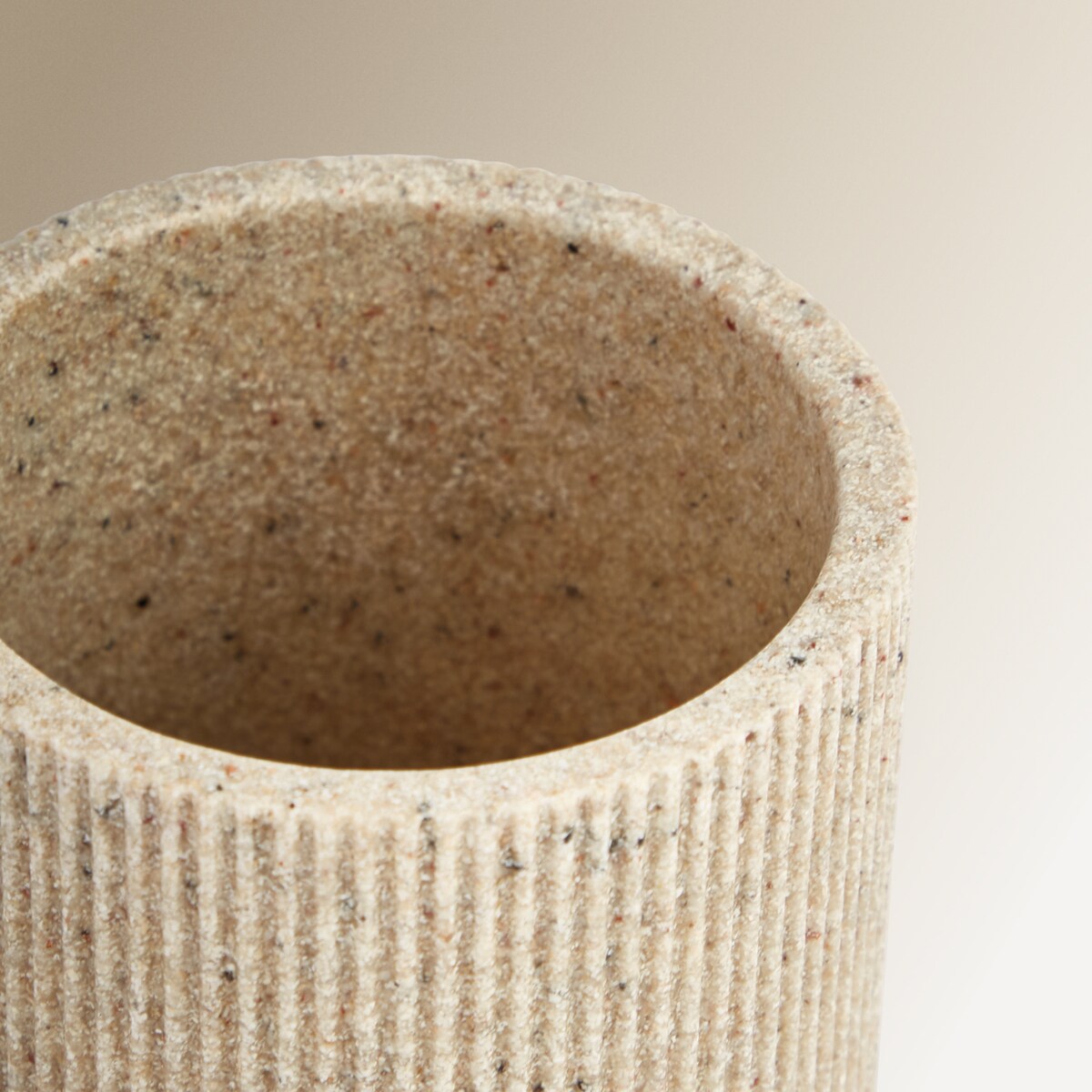 Copo Porta-escovas para Bancada Coria Bege-2