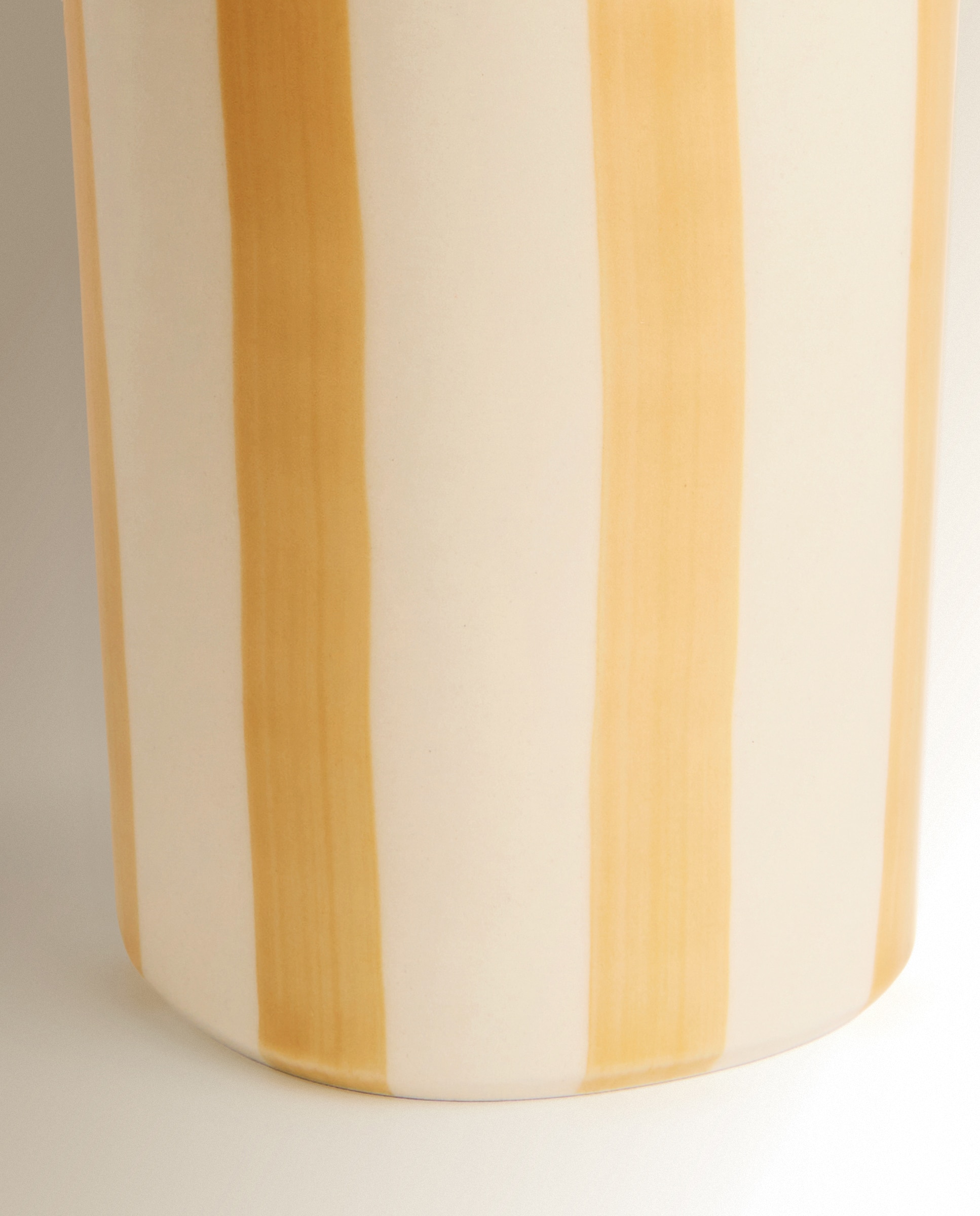 Vaso portacepillos cerámico Pasadena - Mostaza Mostaza-3