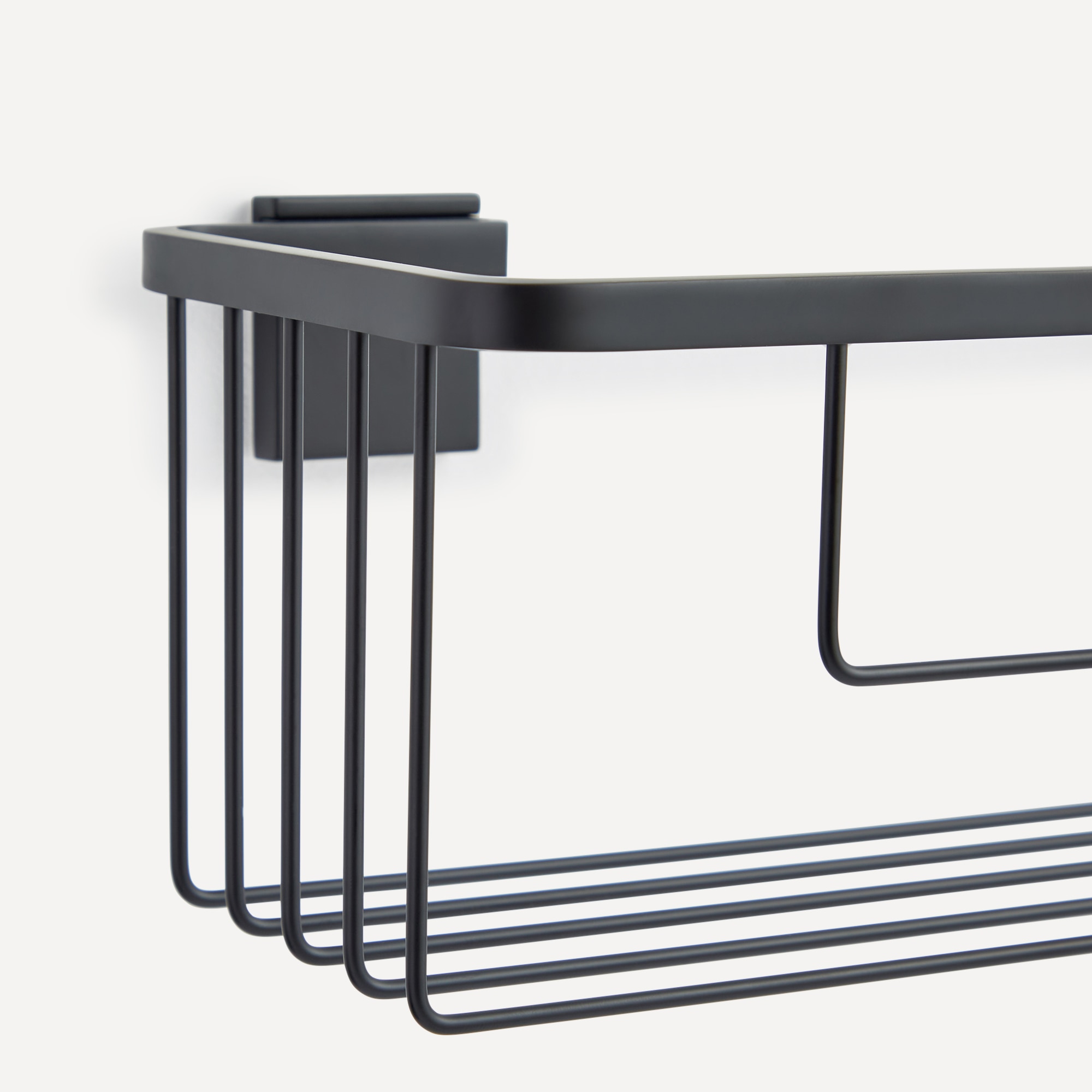 Jabonera de rejilla Rubik Roca - Negro Negro-3