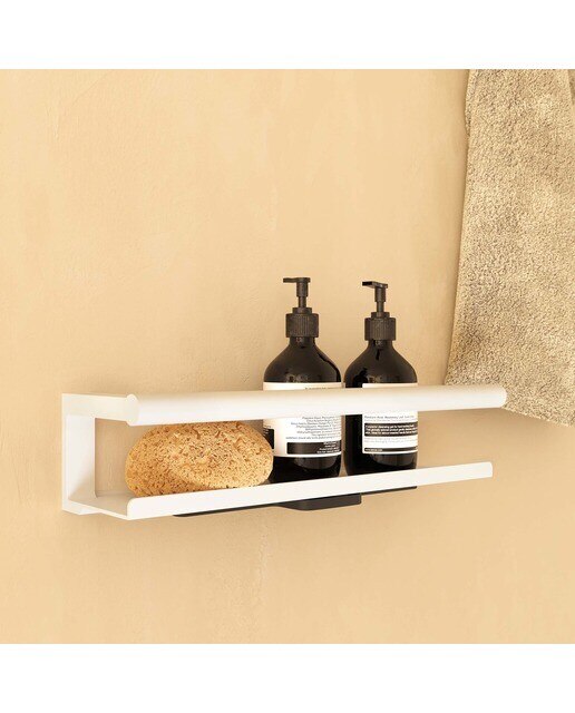 Jabonera de ducha con limpiacristales Architect S+ Cosmic - Blanco mate Blanco mate-2