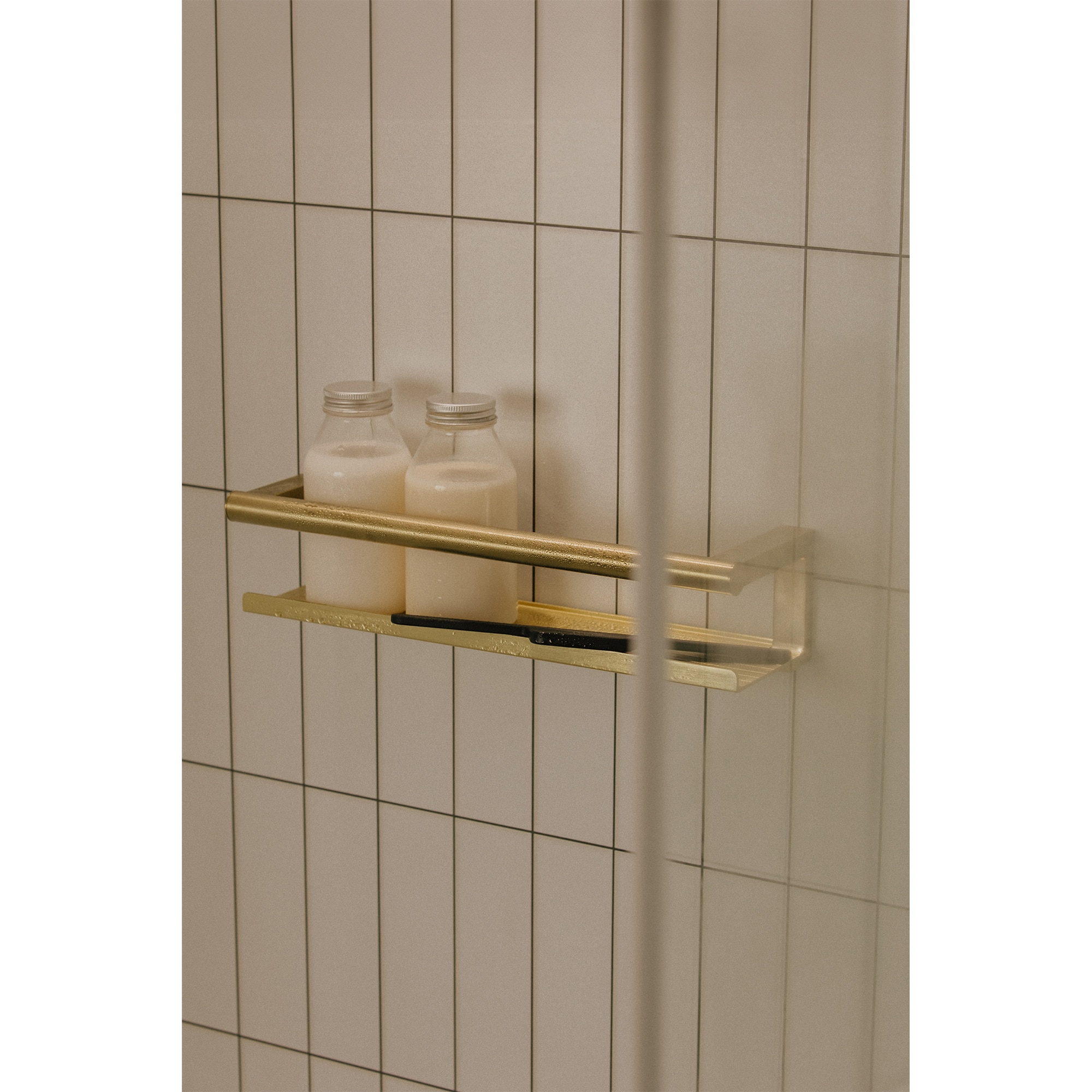 Jabonera de ducha con limpiacristales Architect S+ Cosmic - Oro cepillado Oro cepillado-4