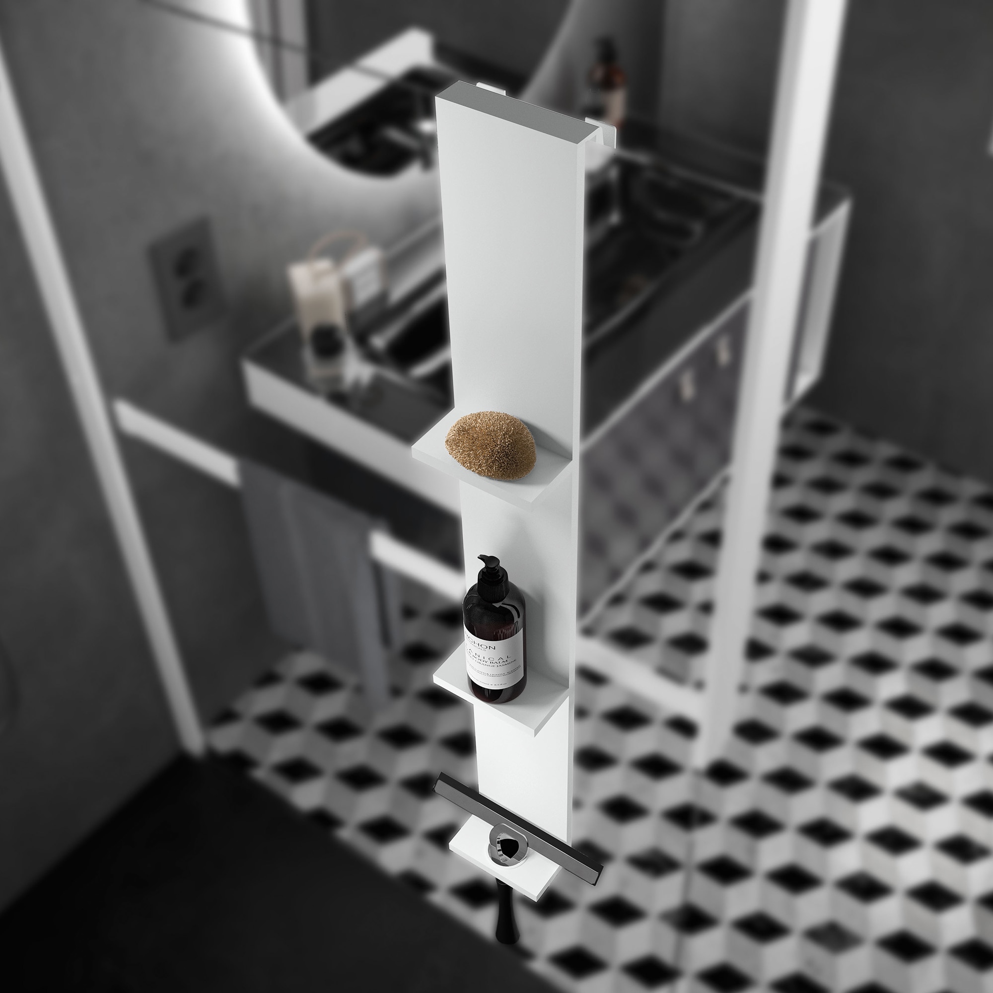 NOVELLINI - Repisa doble para baño Frame Novellini.