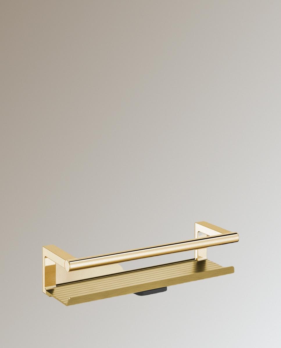 Imagen 1 de Jabonera de ducha con limpiacristales Architect S+ Cosmic - Oro brillo Oro brillo