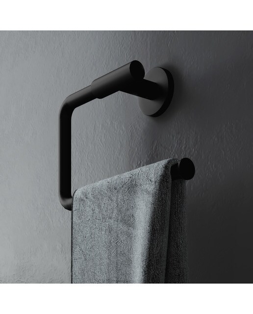 Imagen 2 de Toallero de aro Architect S+ Cosmic - Negro mate Negro mate