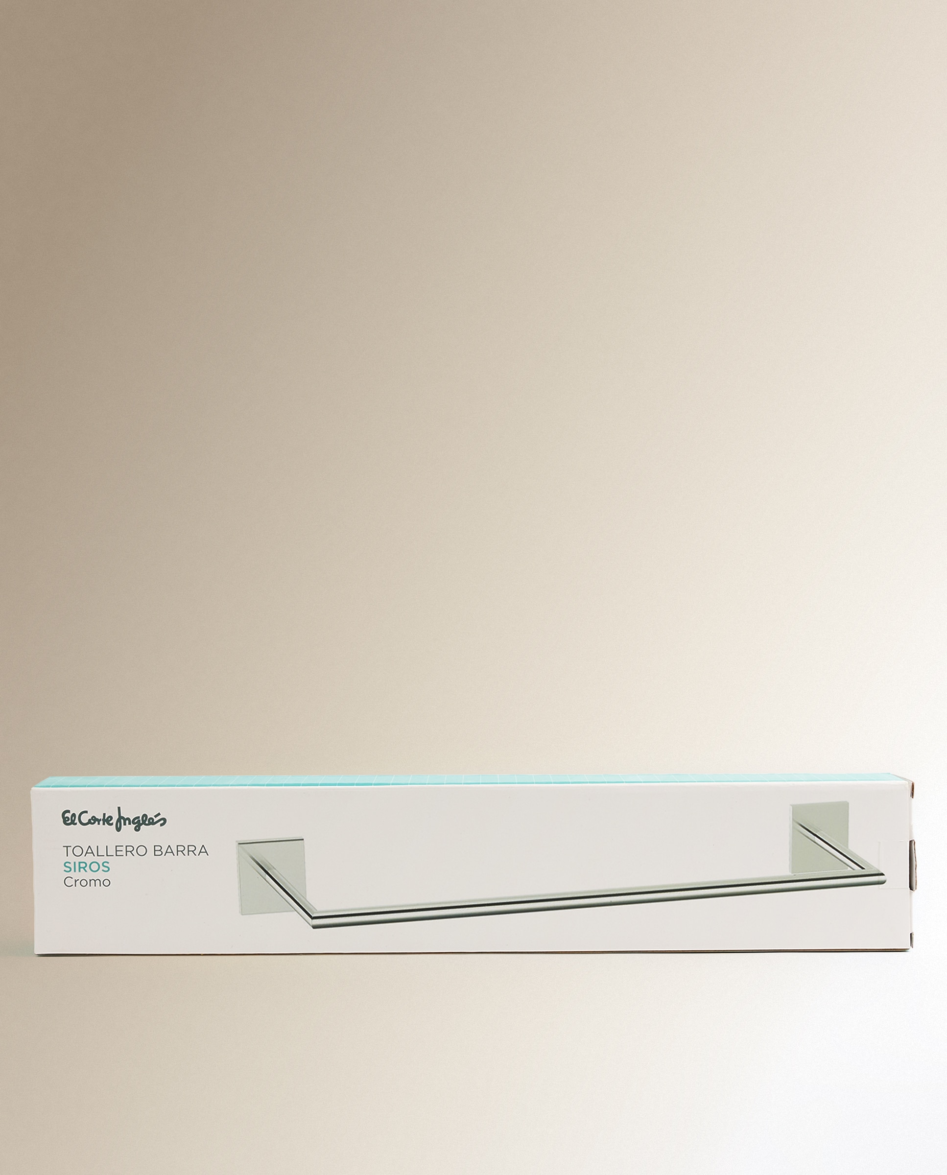 Toallero de barra Siros El Corte Inglés - Cromo 30 cm Cromo-3