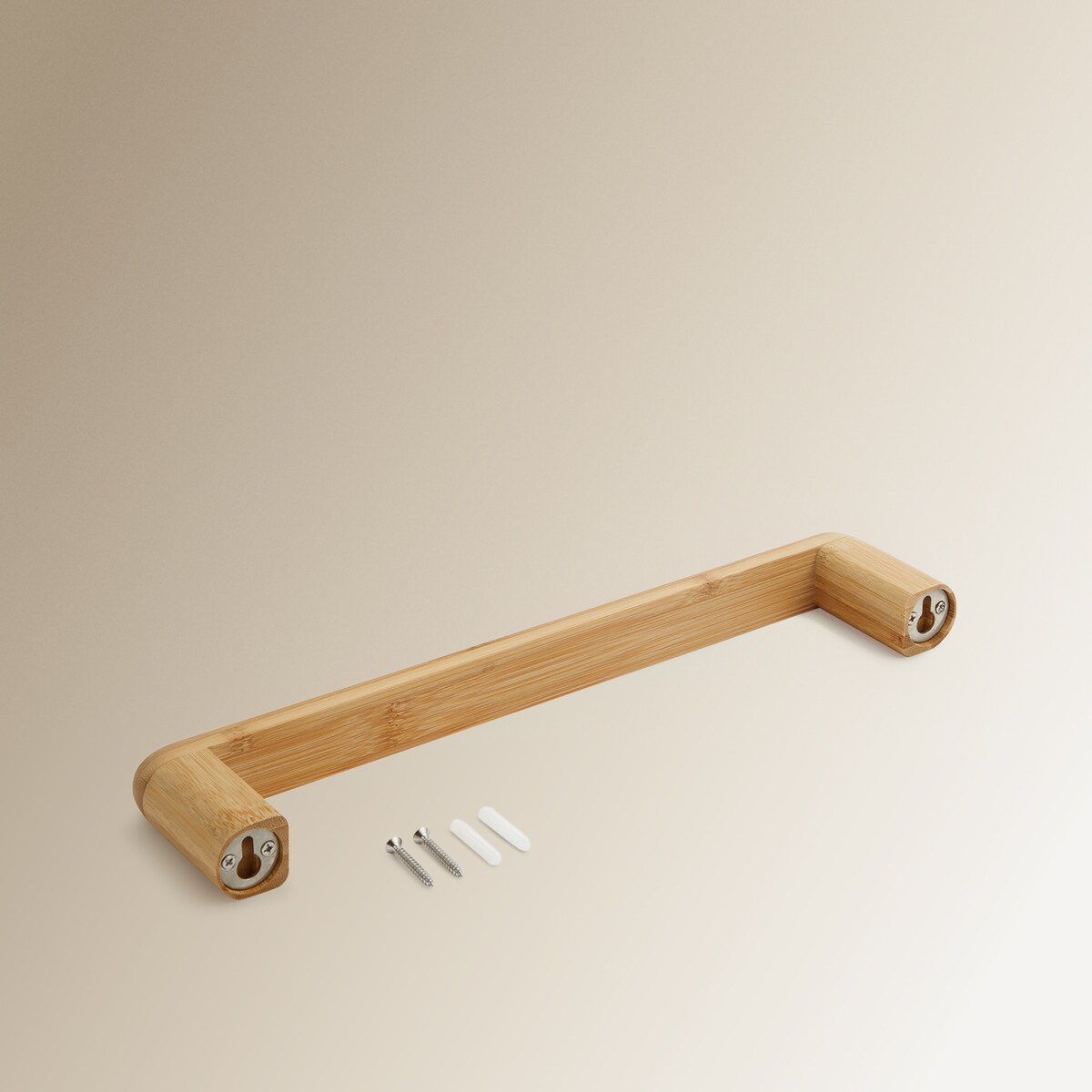 Toalheiro de Barra Córcega de Bambu Madeira-2