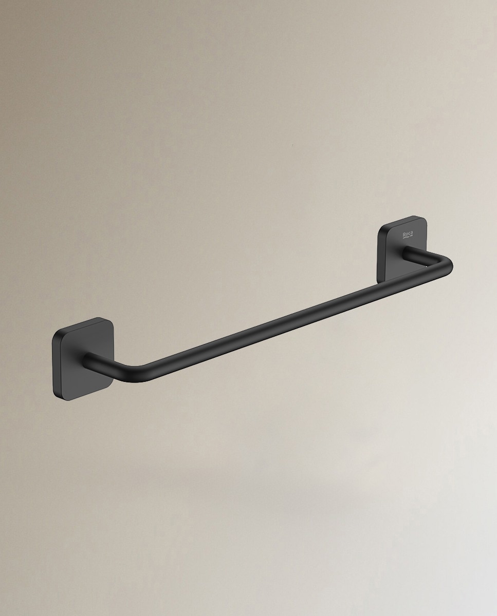 Toallero de barra Victoria Roca - Negro mate 30 cm Negro mate-1