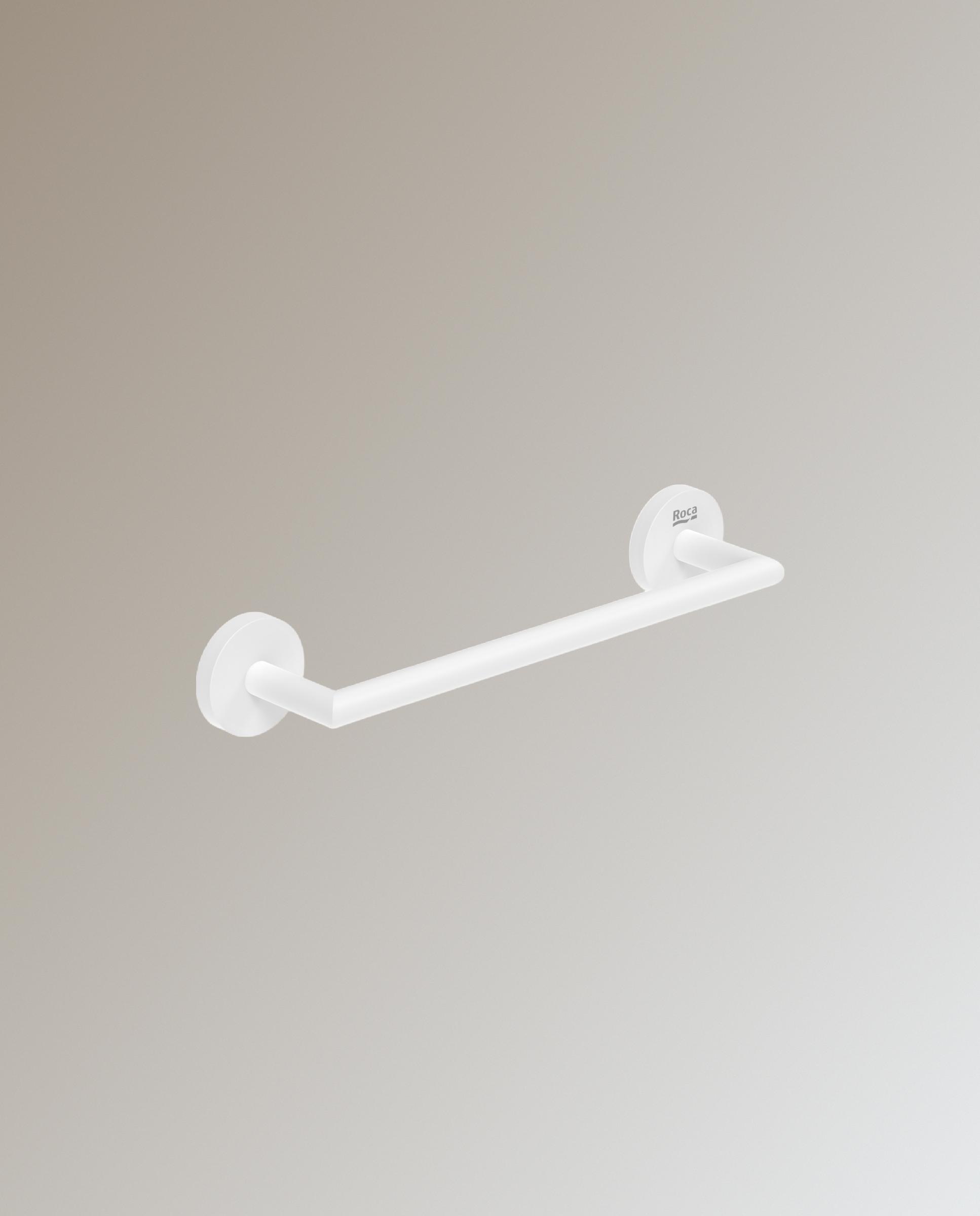 Toallero de barra Hotels Round Roca - Blanco 30 cm Blanco-1