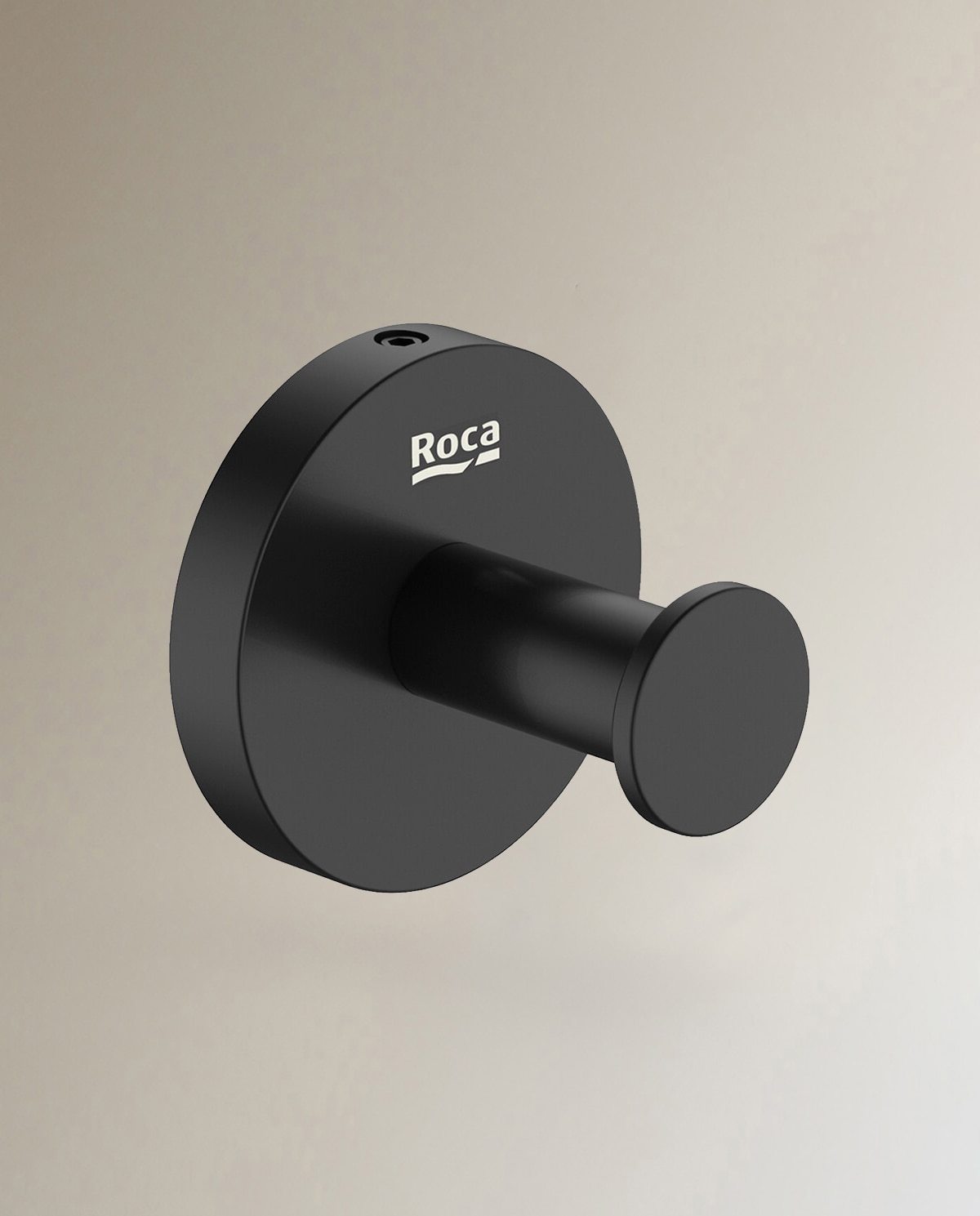 Colección de accesorios de baño Hotels Round en negro Roca 2