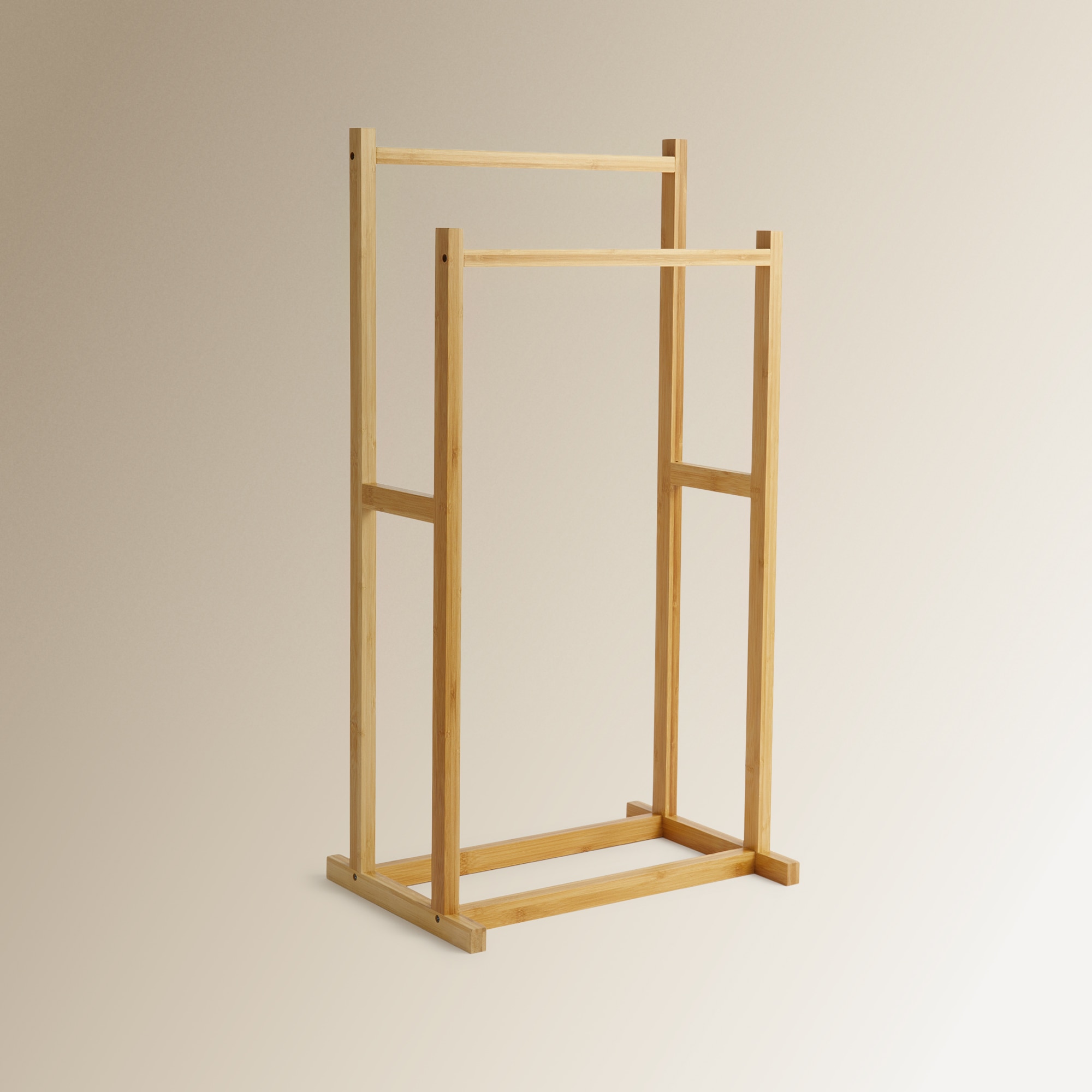 Imagem 0 de Toalheiro de Pé Duplo de Bambu Naxos