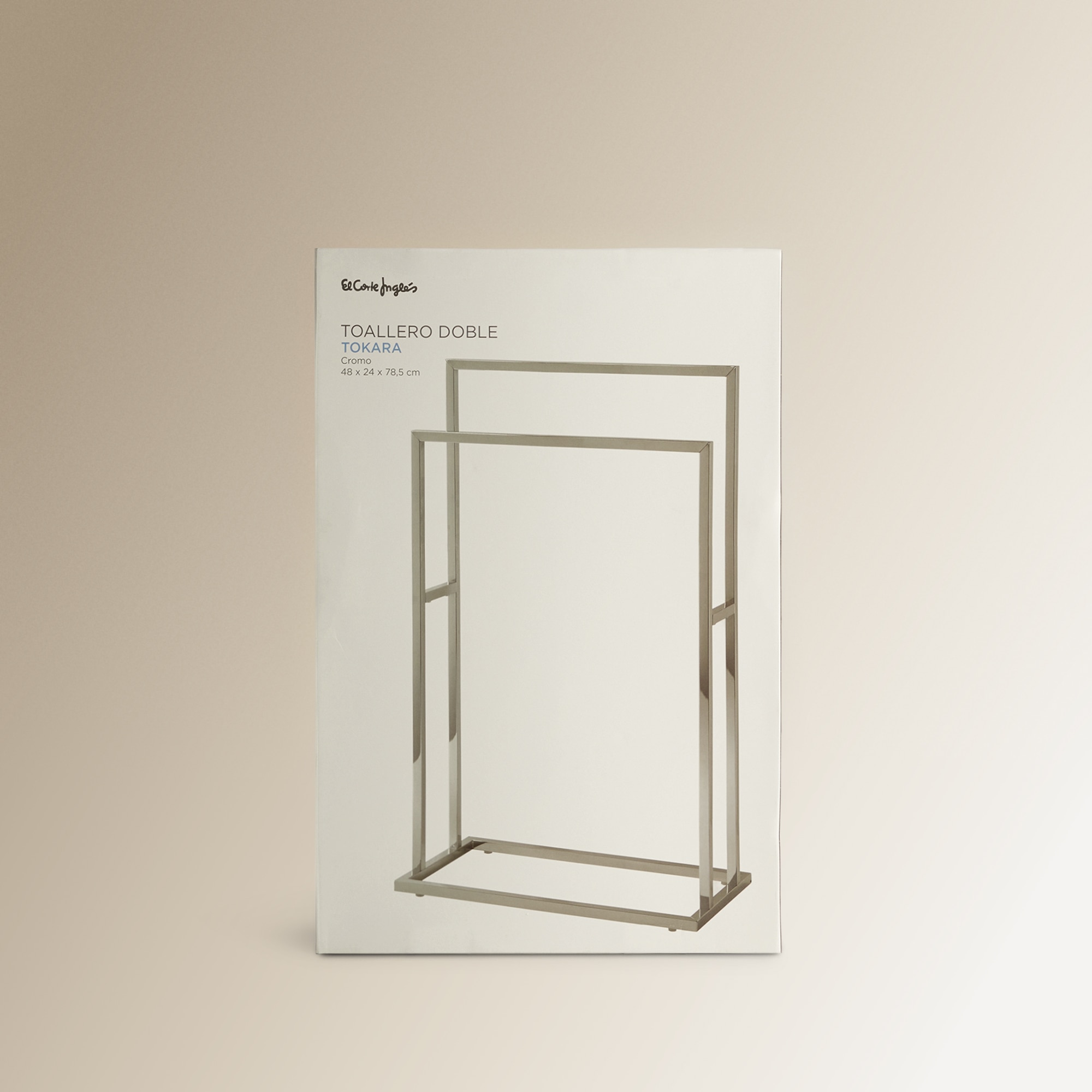 Toalheiro de Pé Duplo Tokara Cromado-5