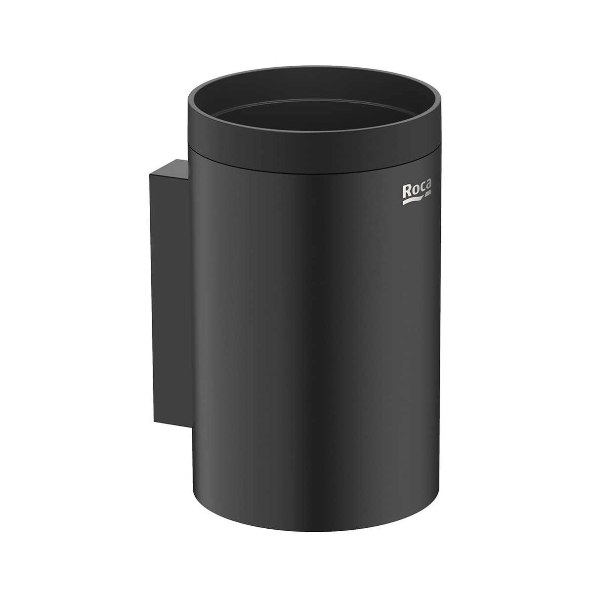 Portacepillos de pared Hotel Round Roca - Negro mate Negro mate-1