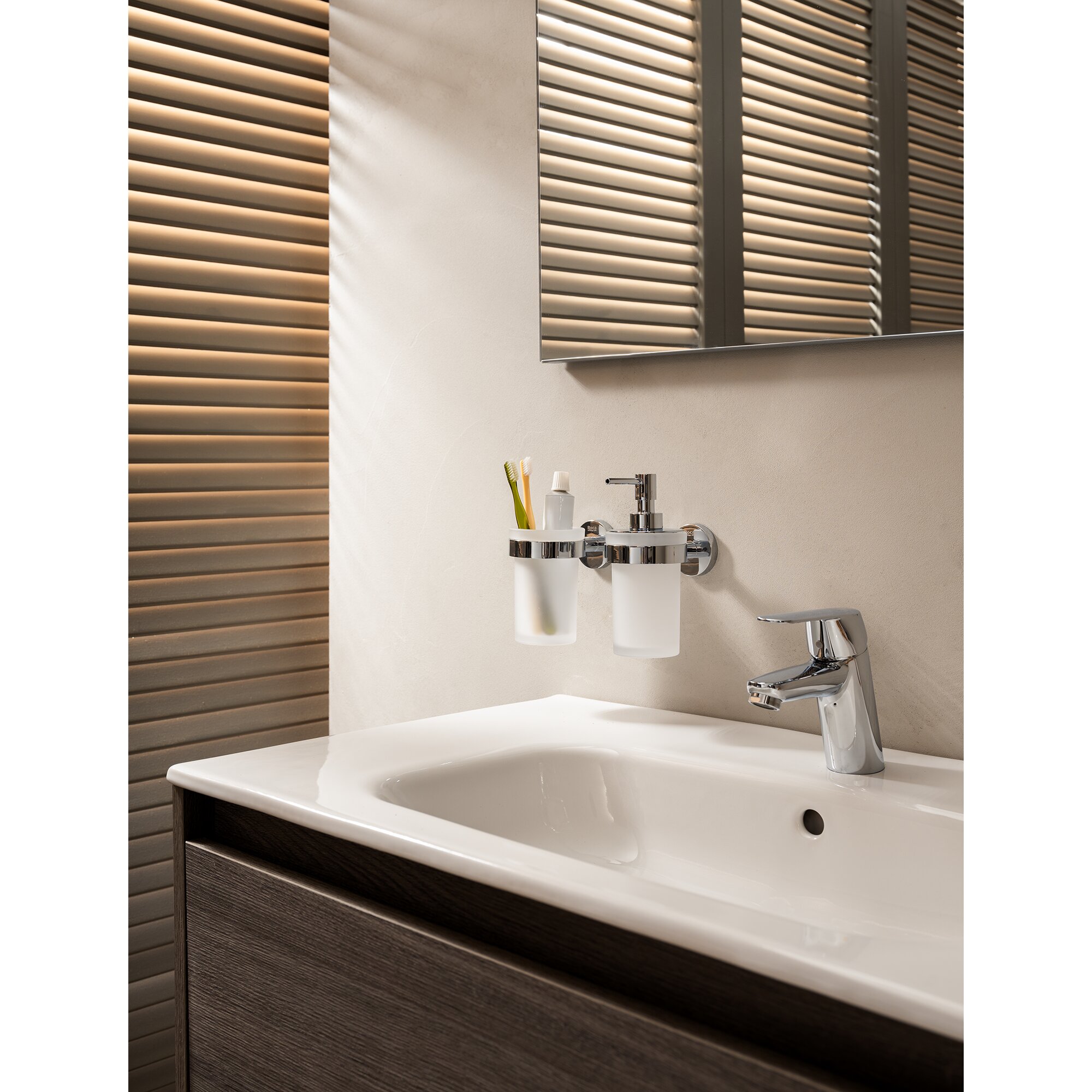 Dosificador de pared Compas Roca Cromo Cromo-3