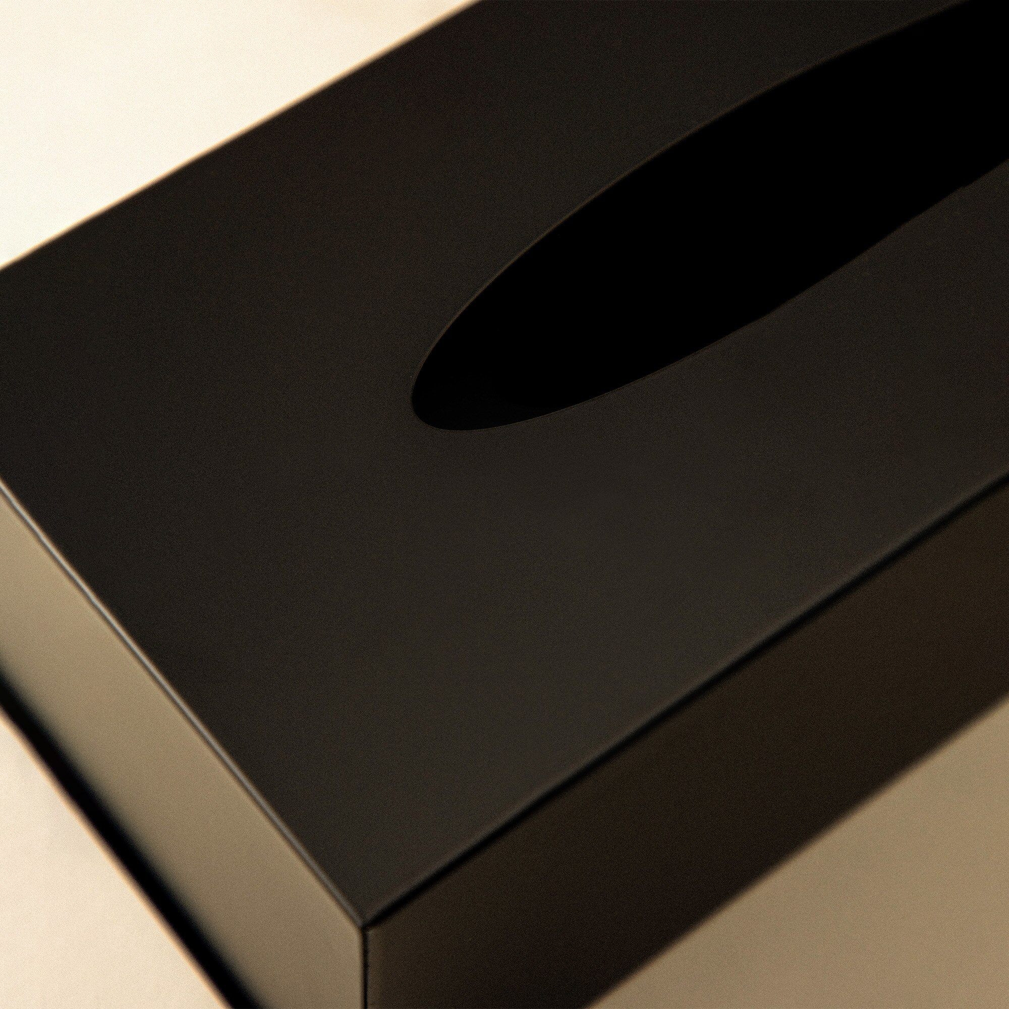Caja para pañuelos de acero inoxidable Architect S+ Cosmic - Negro mate Negro mate-5