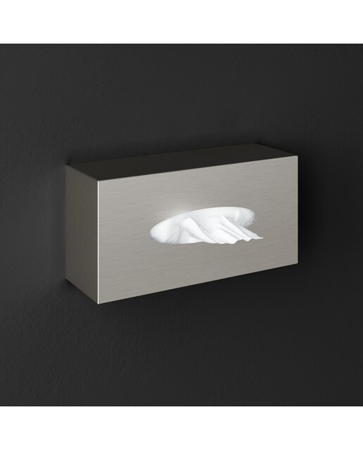 Caja para pañuelos de acero inoxidable Architect S+ Cosmic - Acero mate Acero mate-2